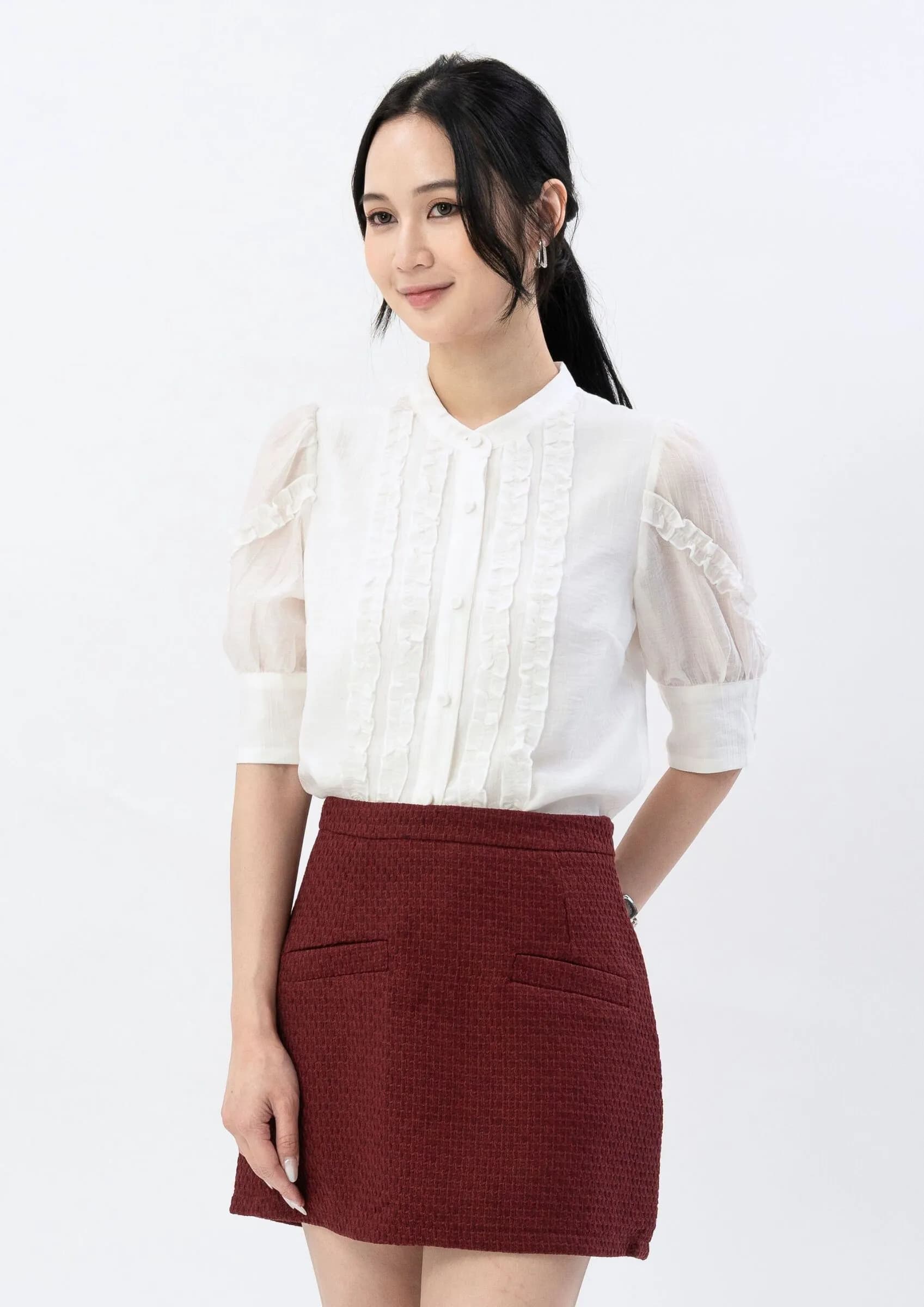 Elegant Organza Blouse ZBP5137