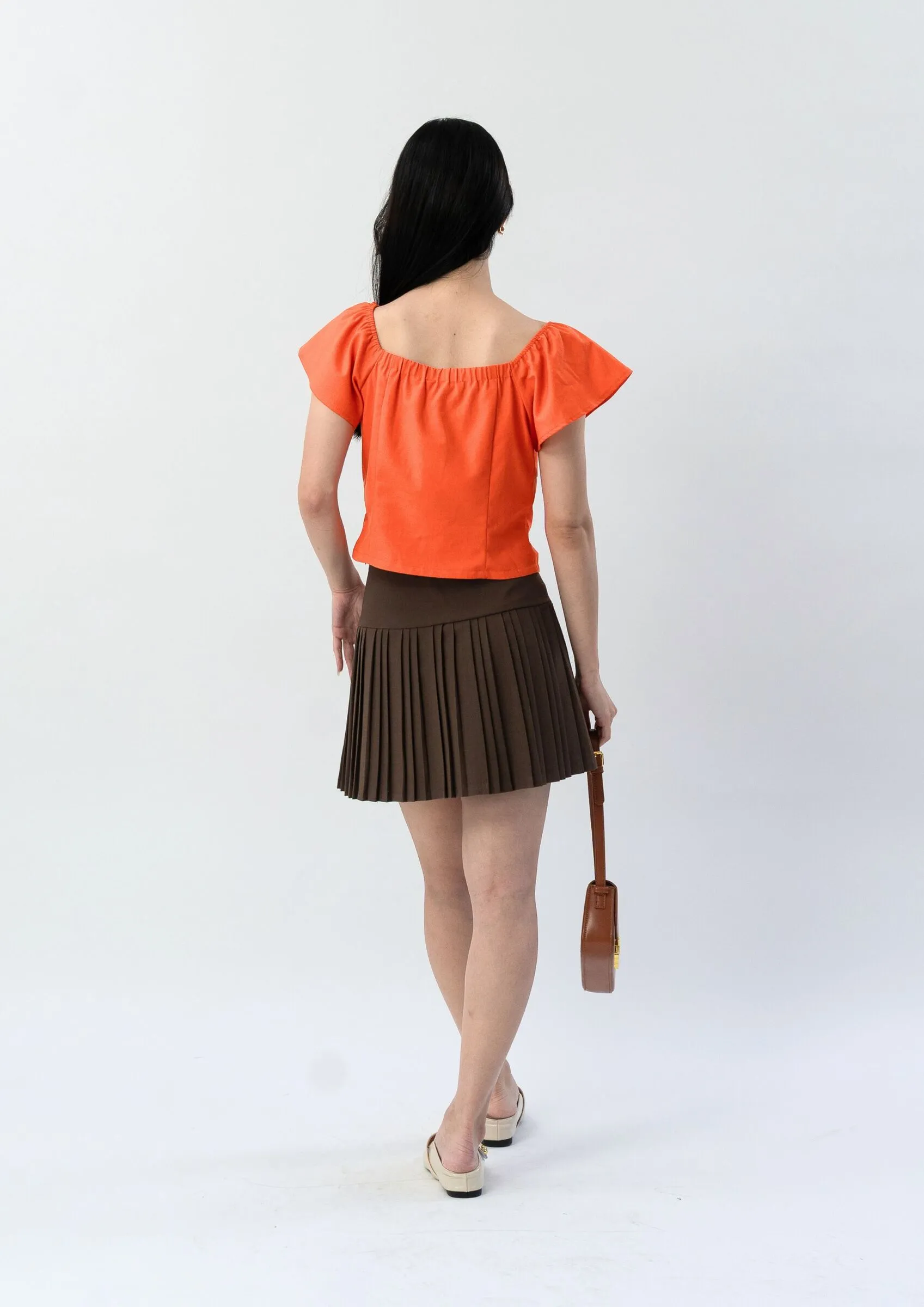 Frilled-sleeve top ZBP5187