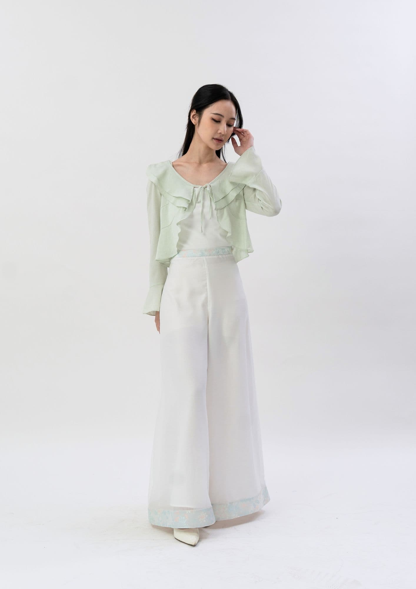 2026 CNY Collection Organza Pants ZLP5027