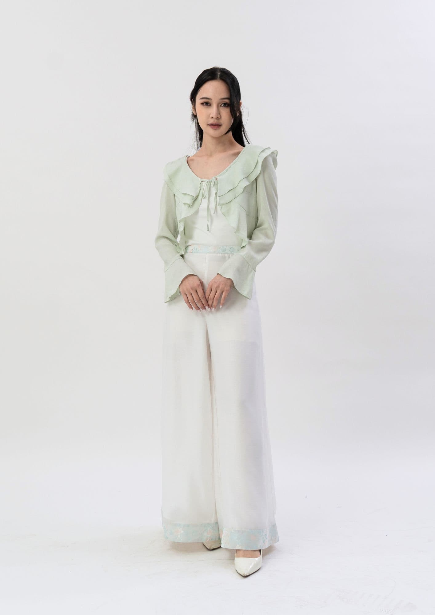 2026 CNY Collection Organza Pants ZLP5027