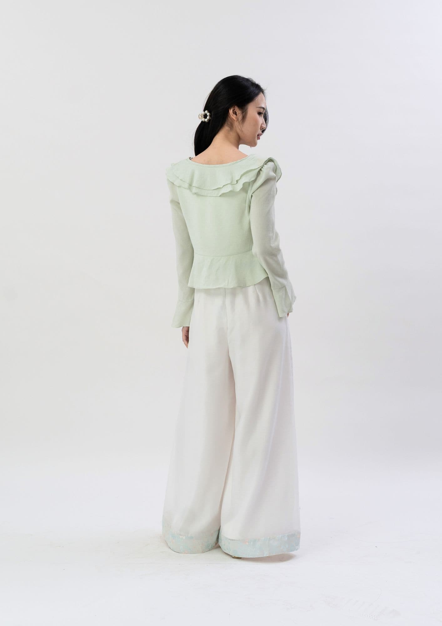 2026 CNY Collection Organza Pants ZLP5027