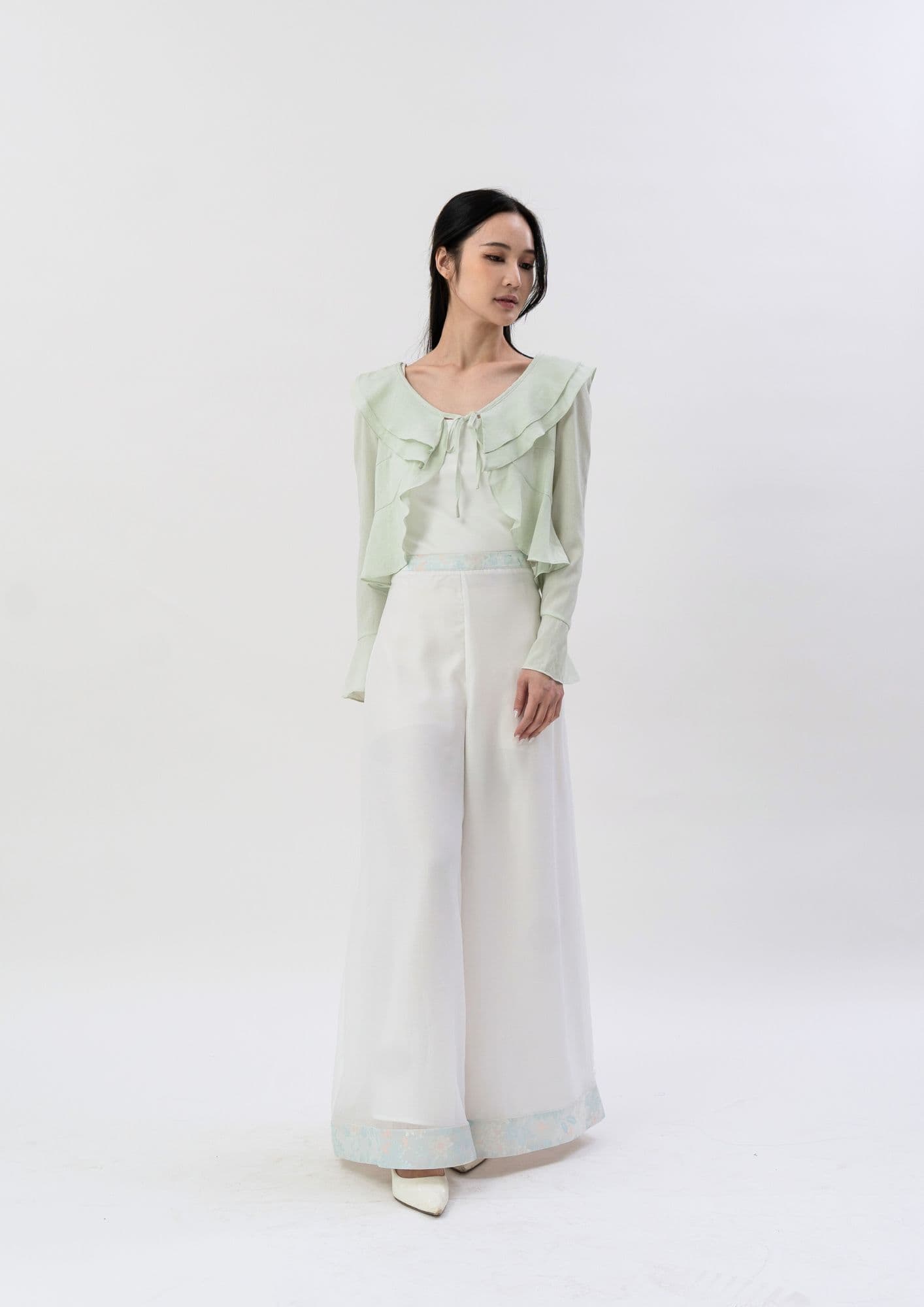 2026 CNY Collection Organza Pants ZLP5027