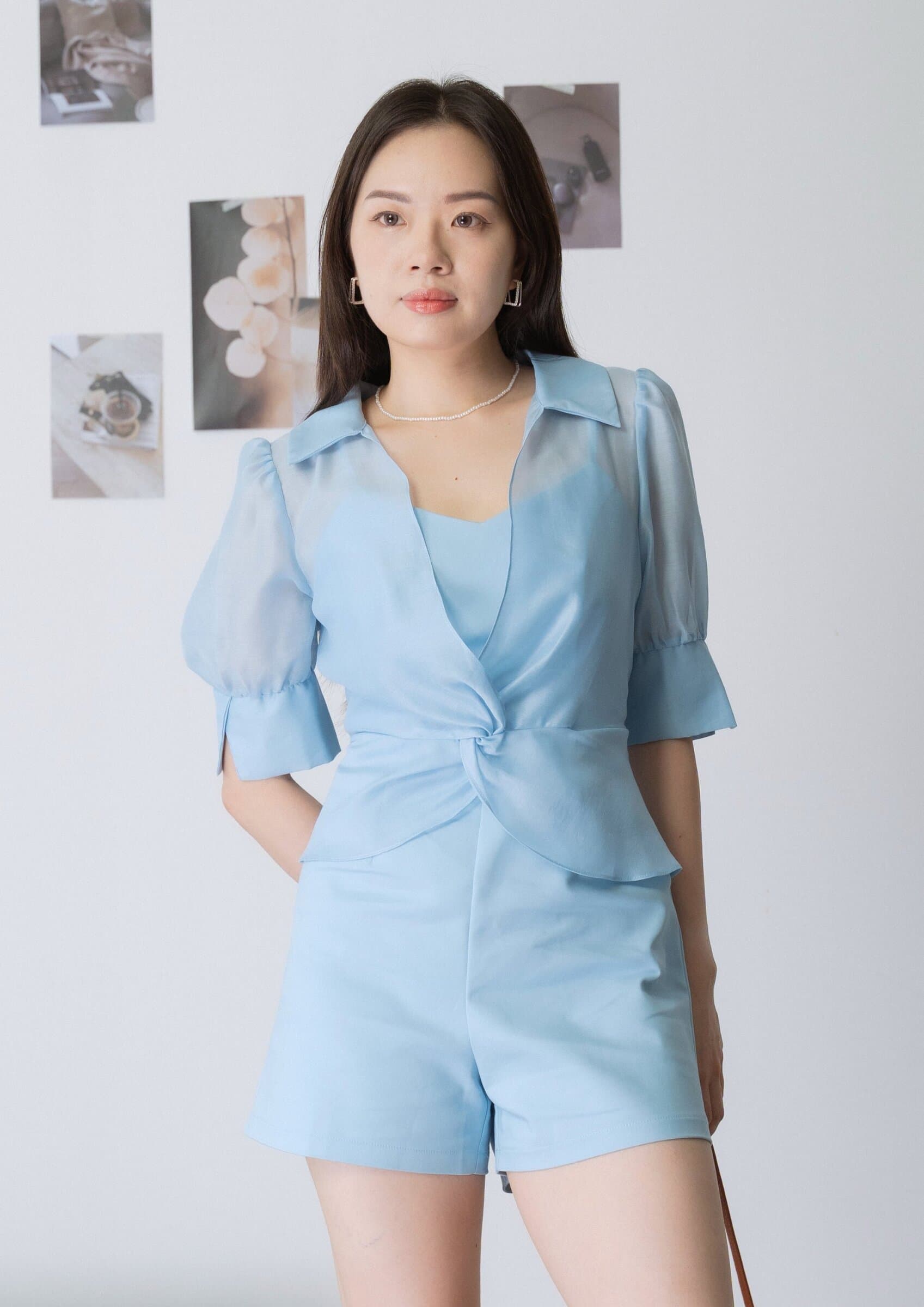 Organza Patchwork Jumpsuit ZBL5053