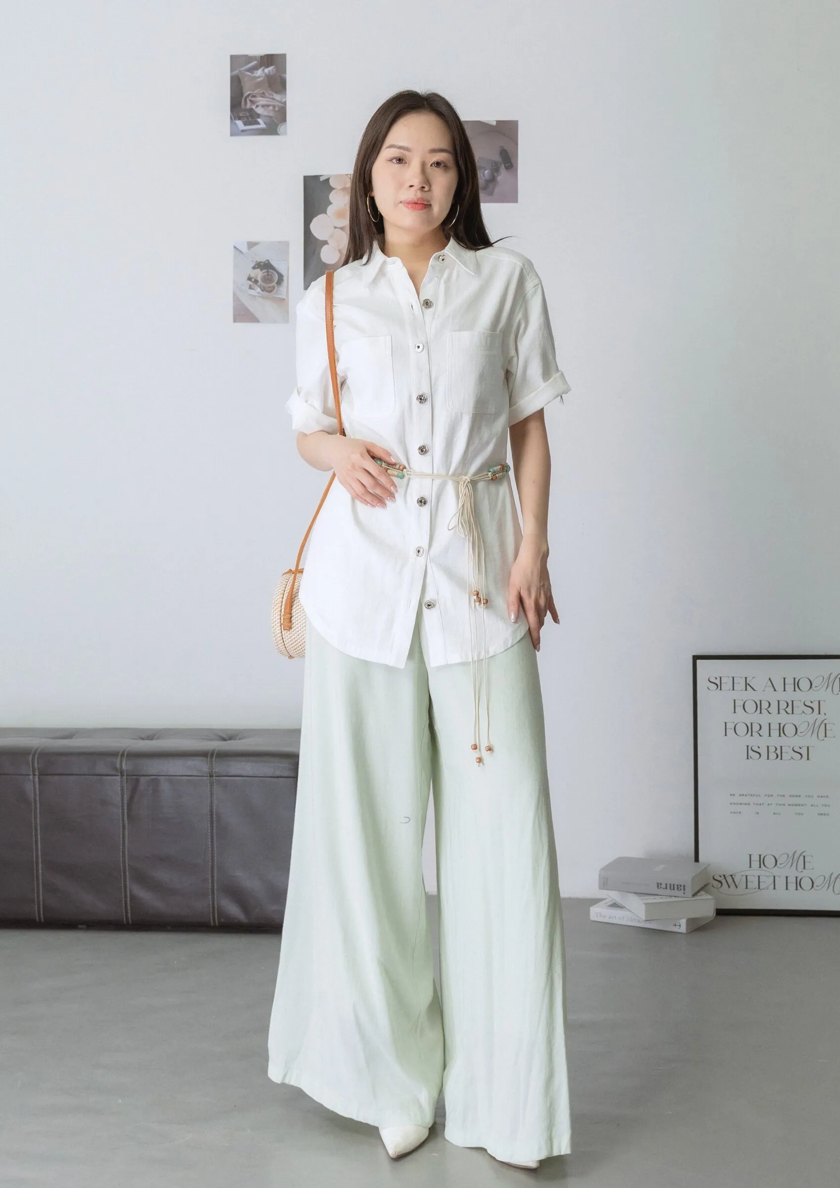 Octavia Longline Button-Up Shirt ZBP5191