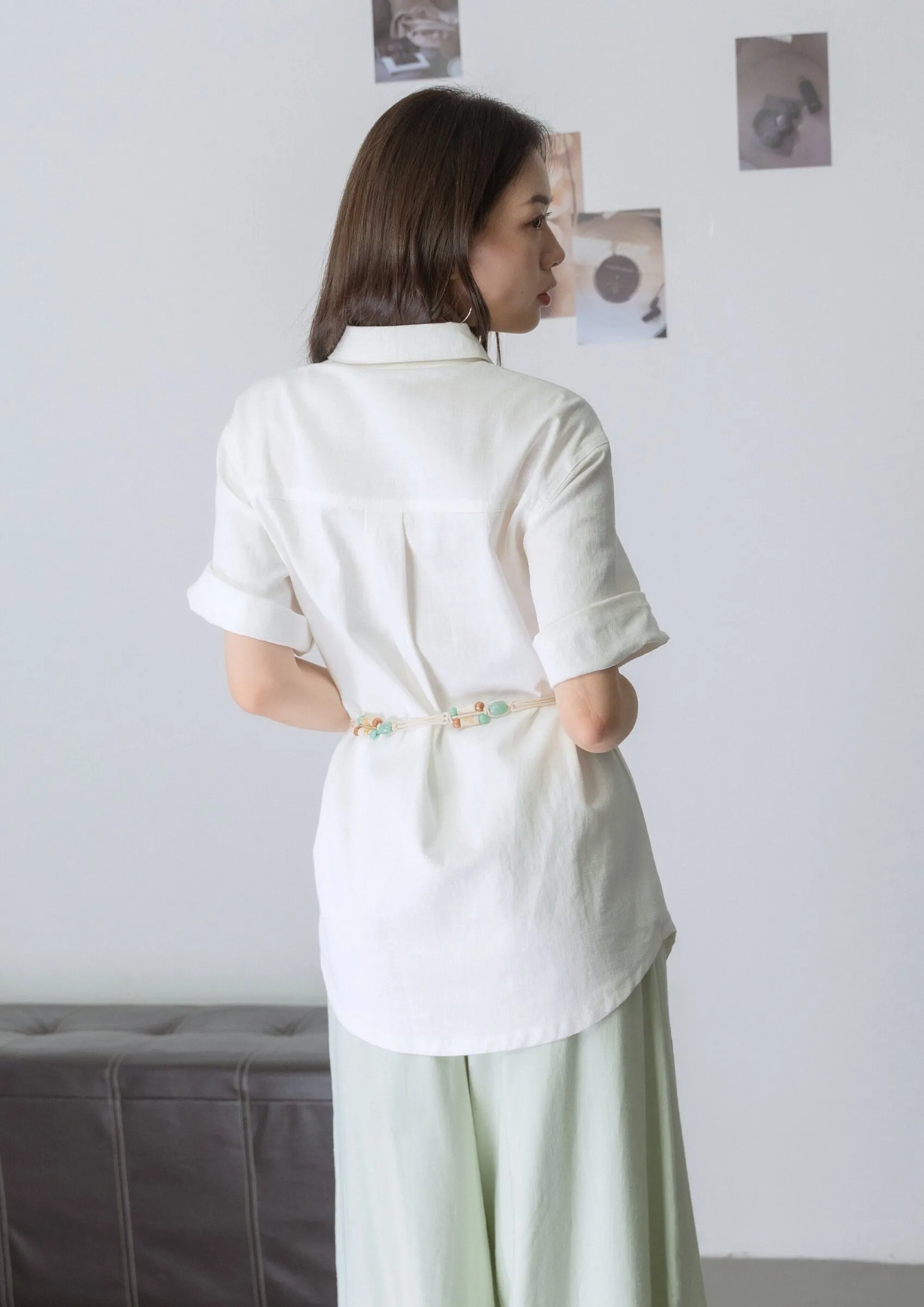 Octavia Longline Button-Up Shirt ZBP5191