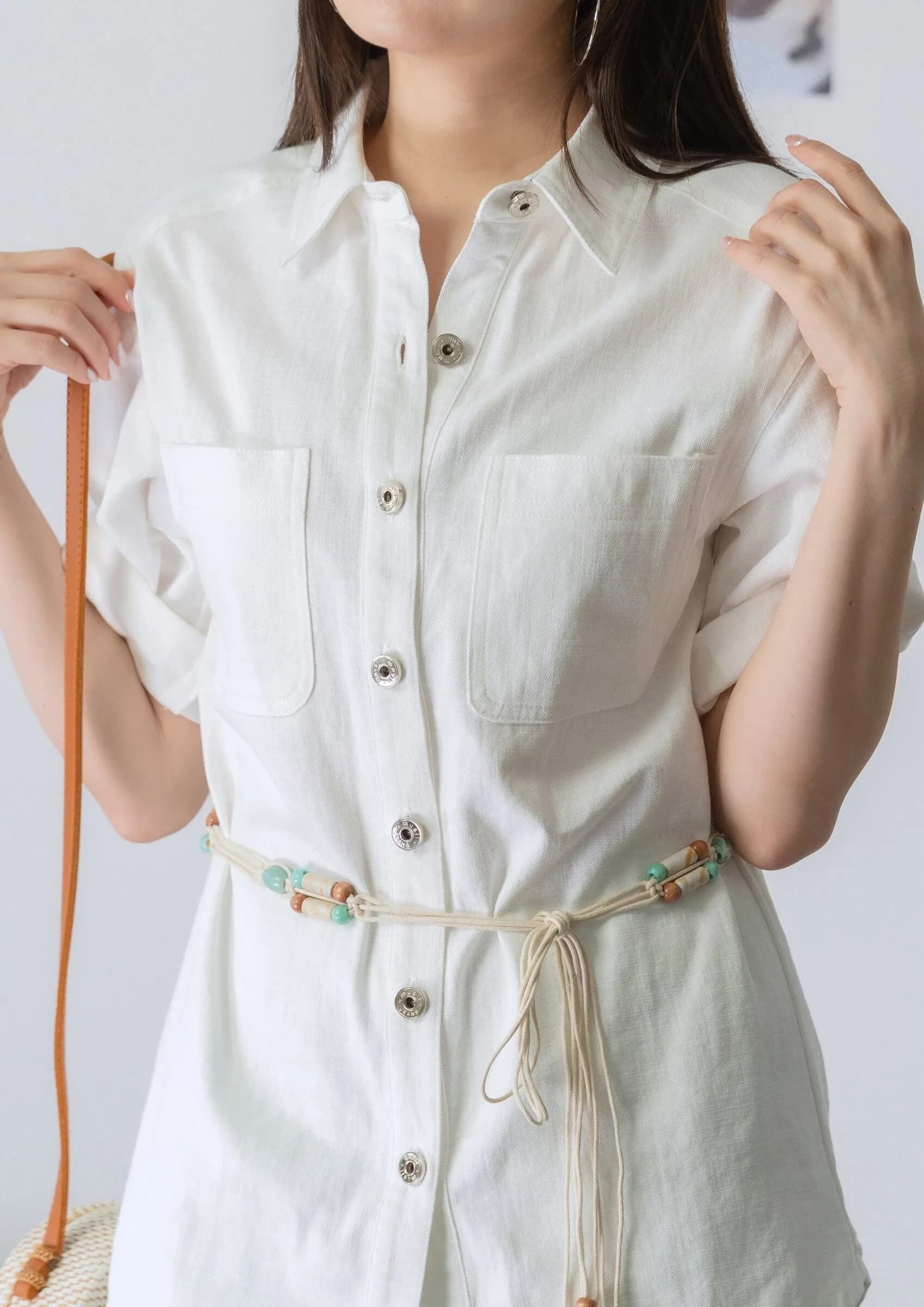 Octavia Longline Button-Up Shirt ZBP5191