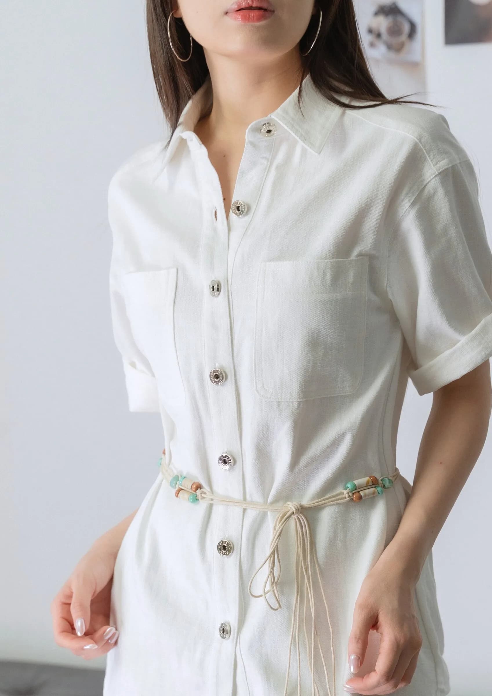Octavia Longline Button-Up Shirt ZBP5191