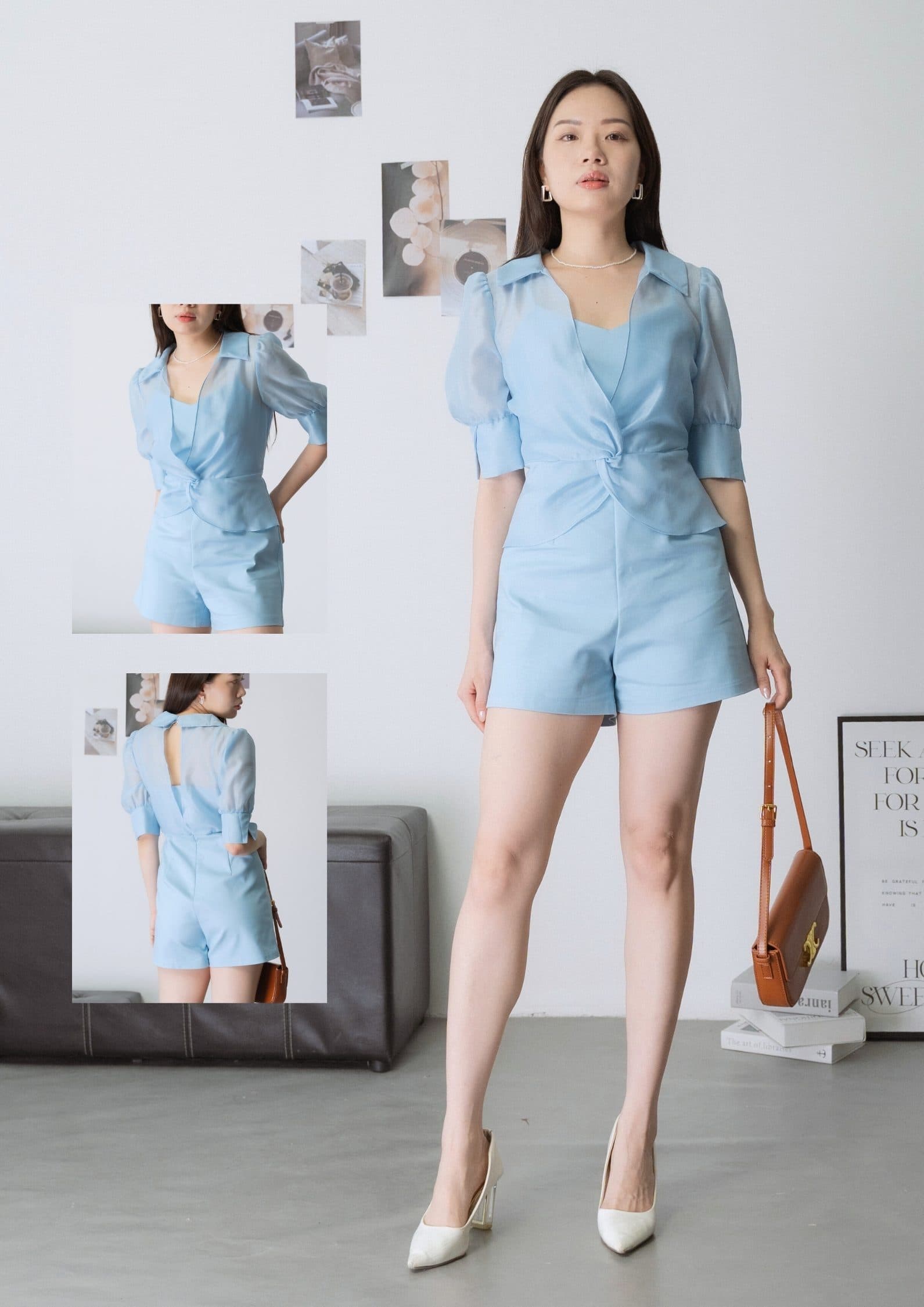 Organza Patchwork Jumpsuit ZBL5053