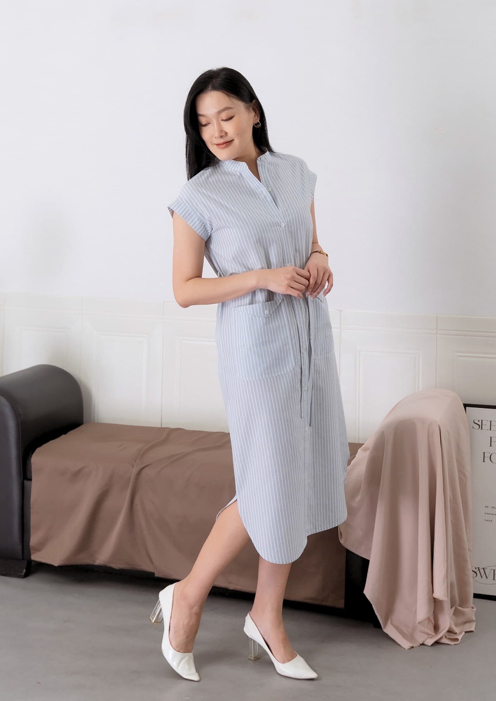 Striped Longline Shirt ZBL5050