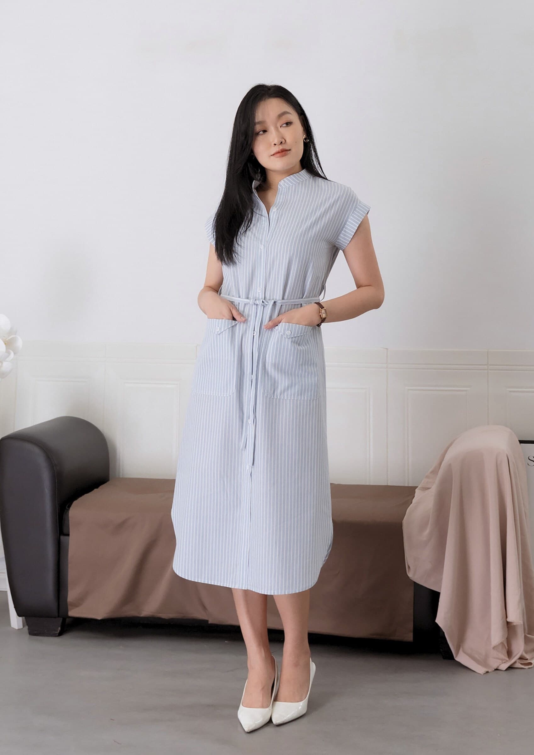 Striped Longline Shirt ZBL5050