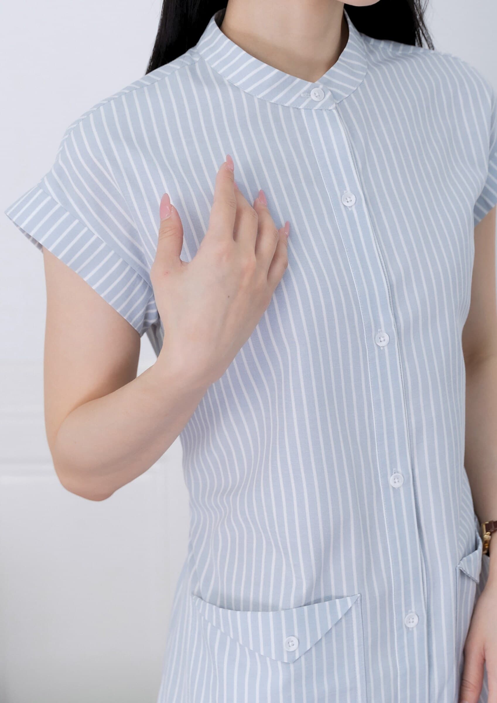 Striped Longline Shirt ZBL5050