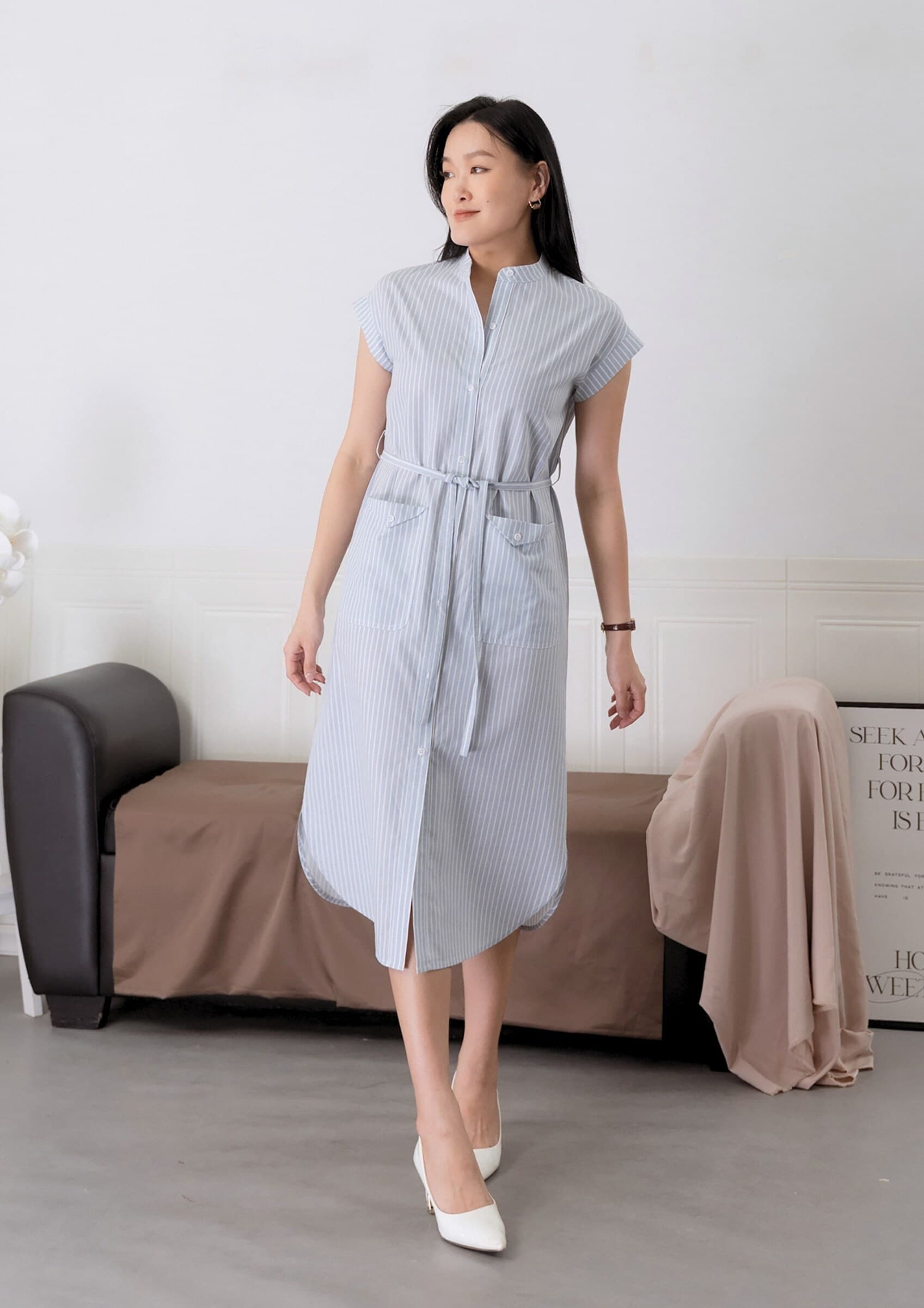 Striped Longline Shirt ZBL5050