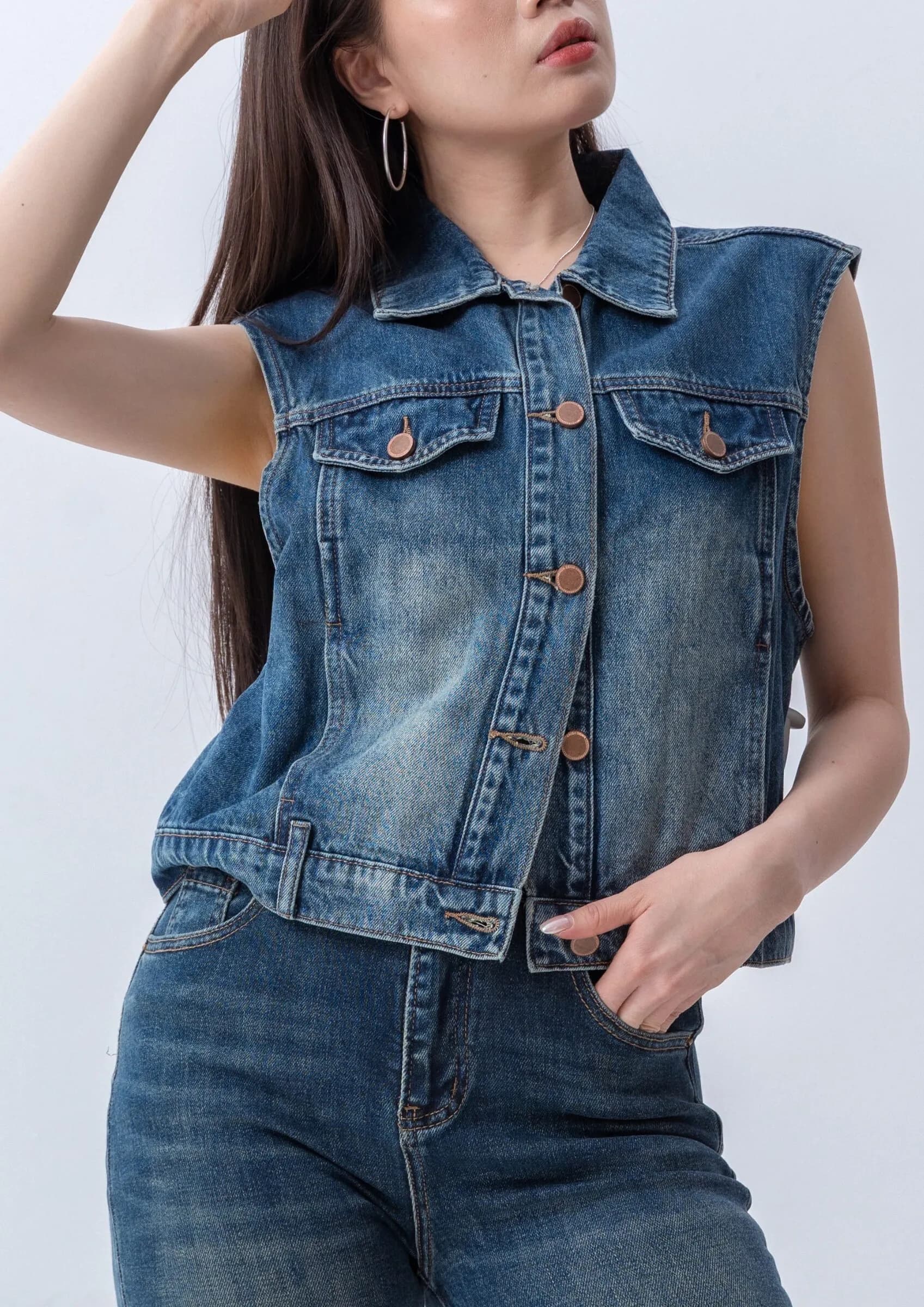 Denim Waistcoat ZBP5257