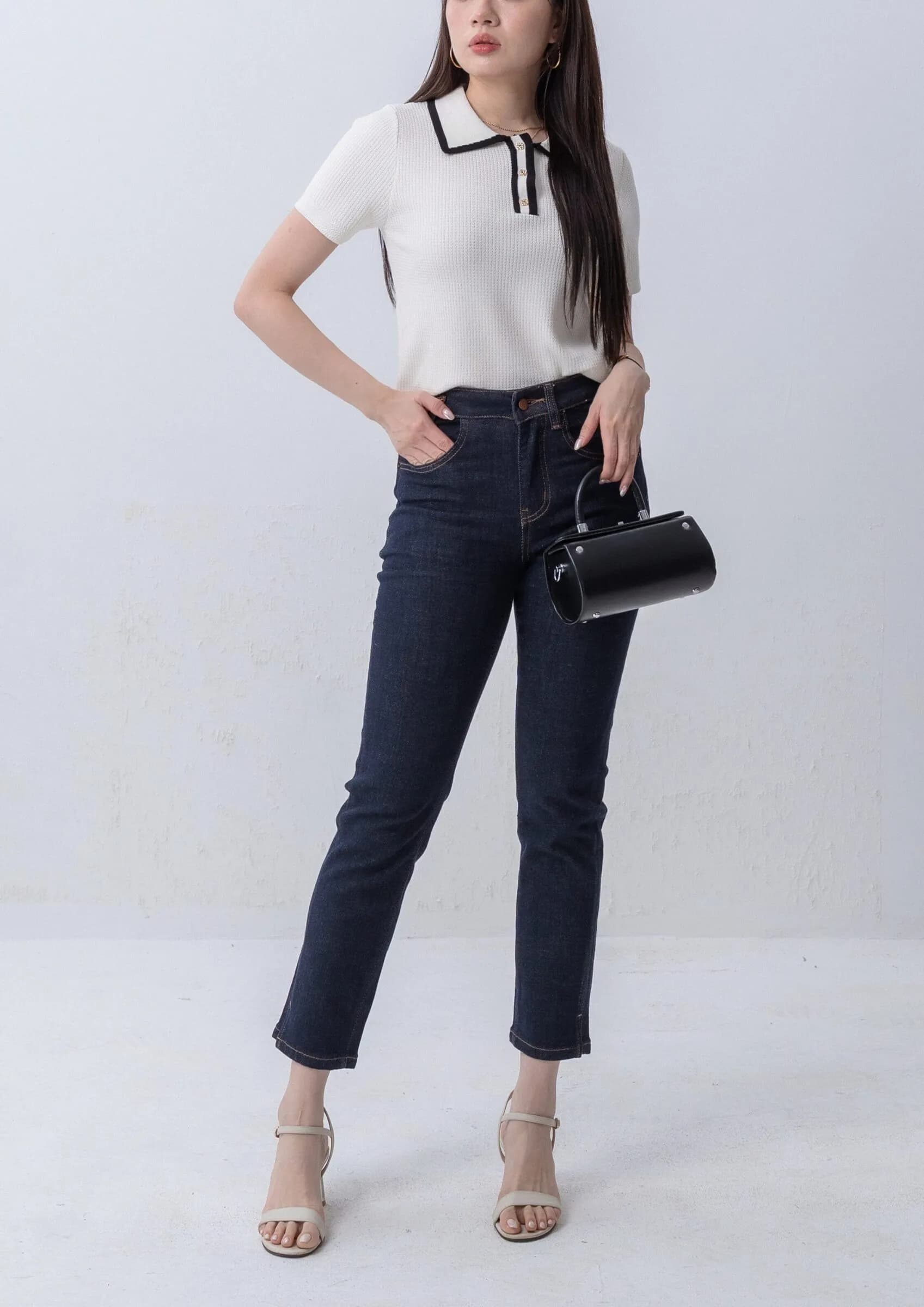 Slim-Fit Cropped Denim ZJL5036