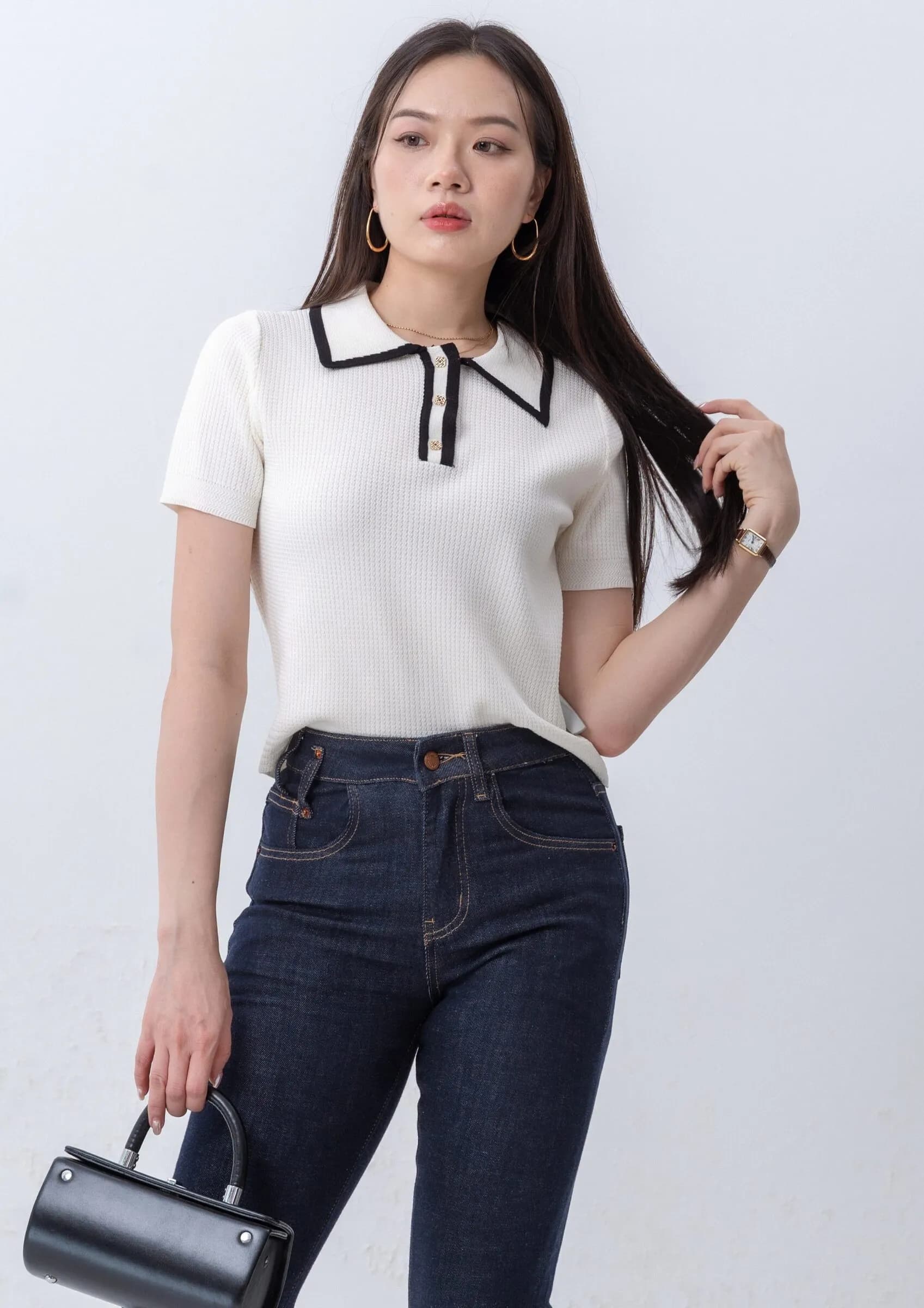 Slim-Fit Cropped Denim ZJL5036