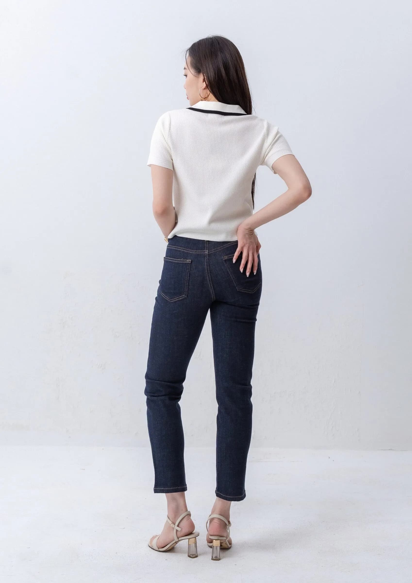 Slim-Fit Cropped Denim ZJL5036