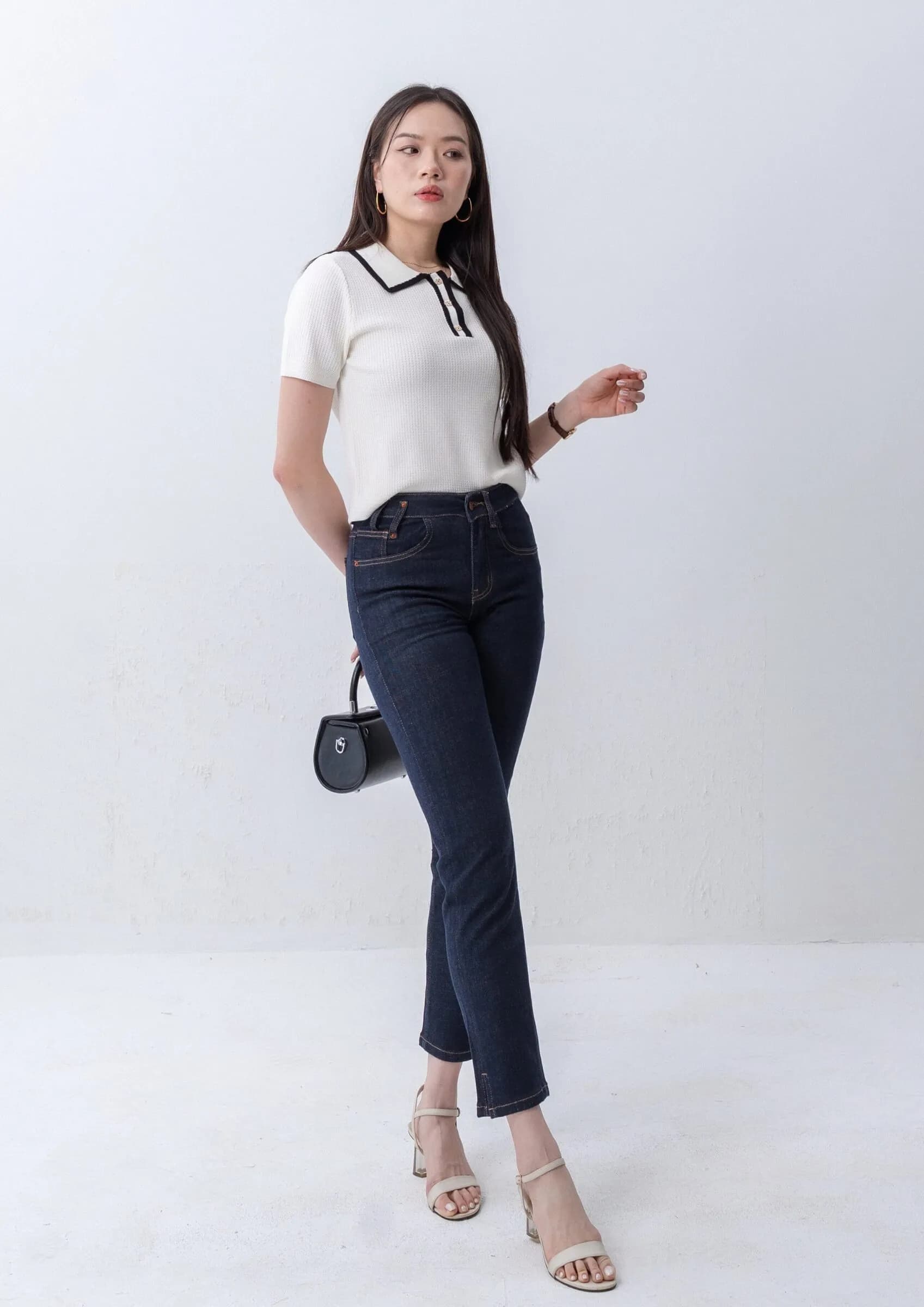 Slim-Fit Cropped Denim ZJL5036
