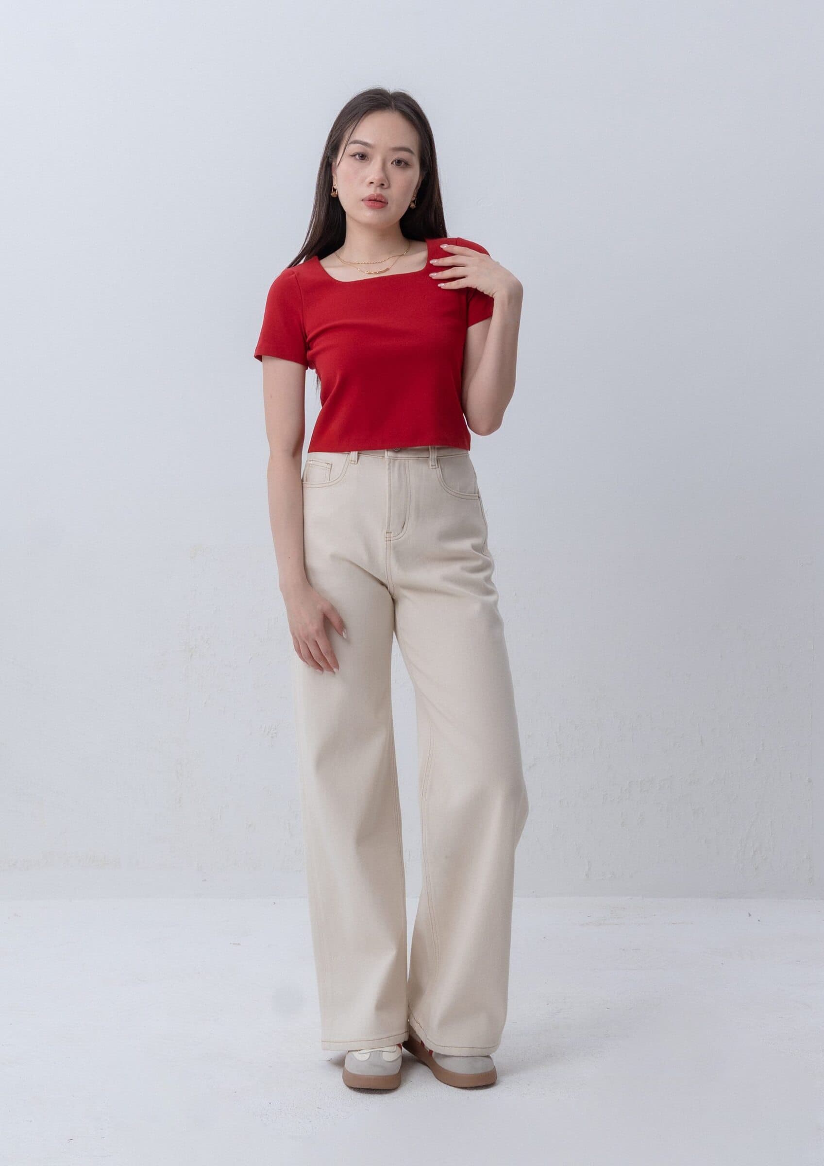 Twill Straight Pants ZJL5034