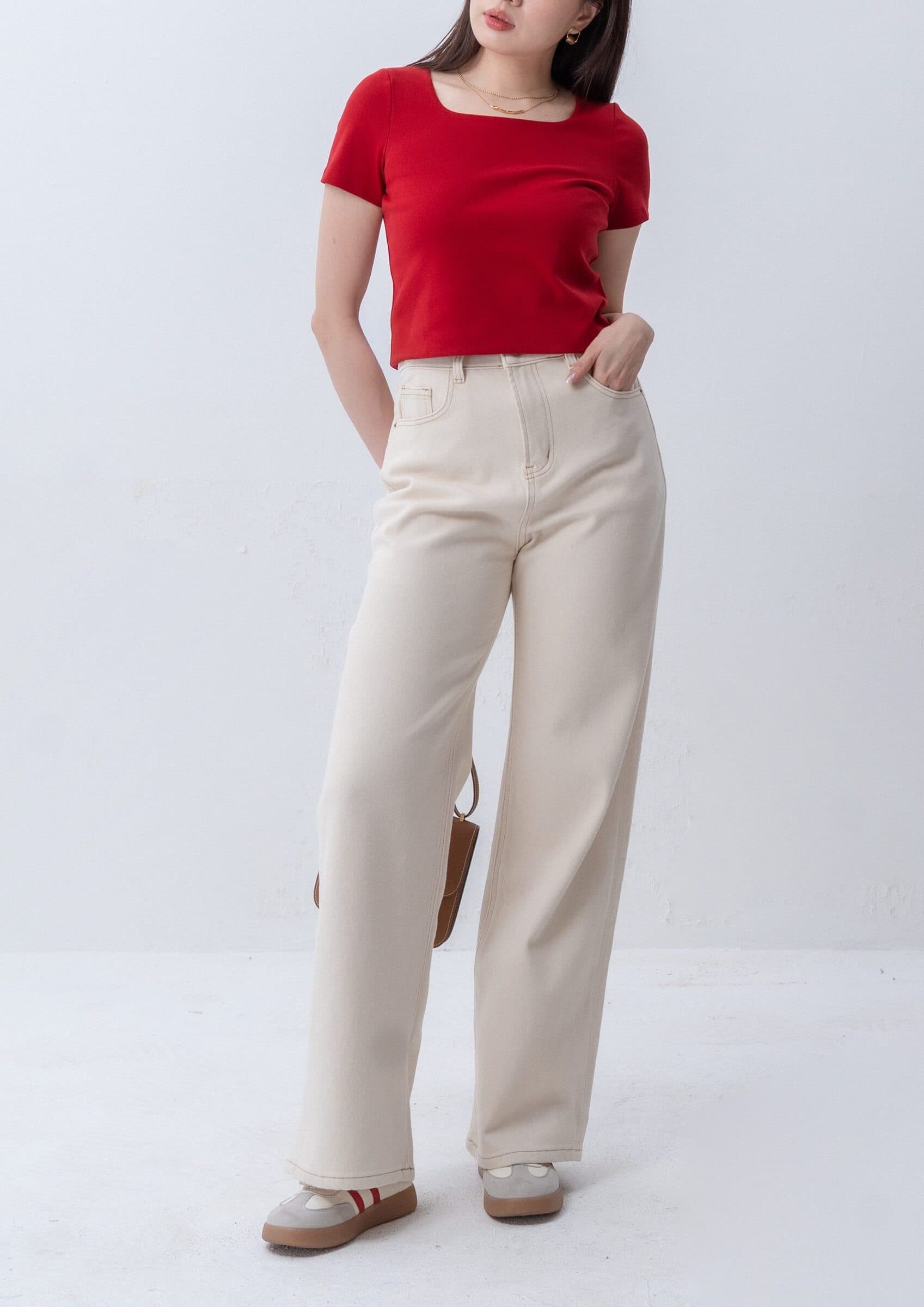 Twill Straight Pants ZJL5034