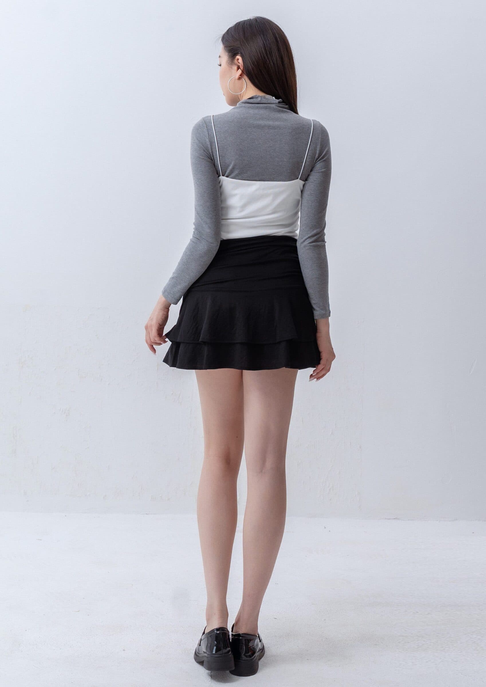 Ruffle Hem Skirt ZSK5060