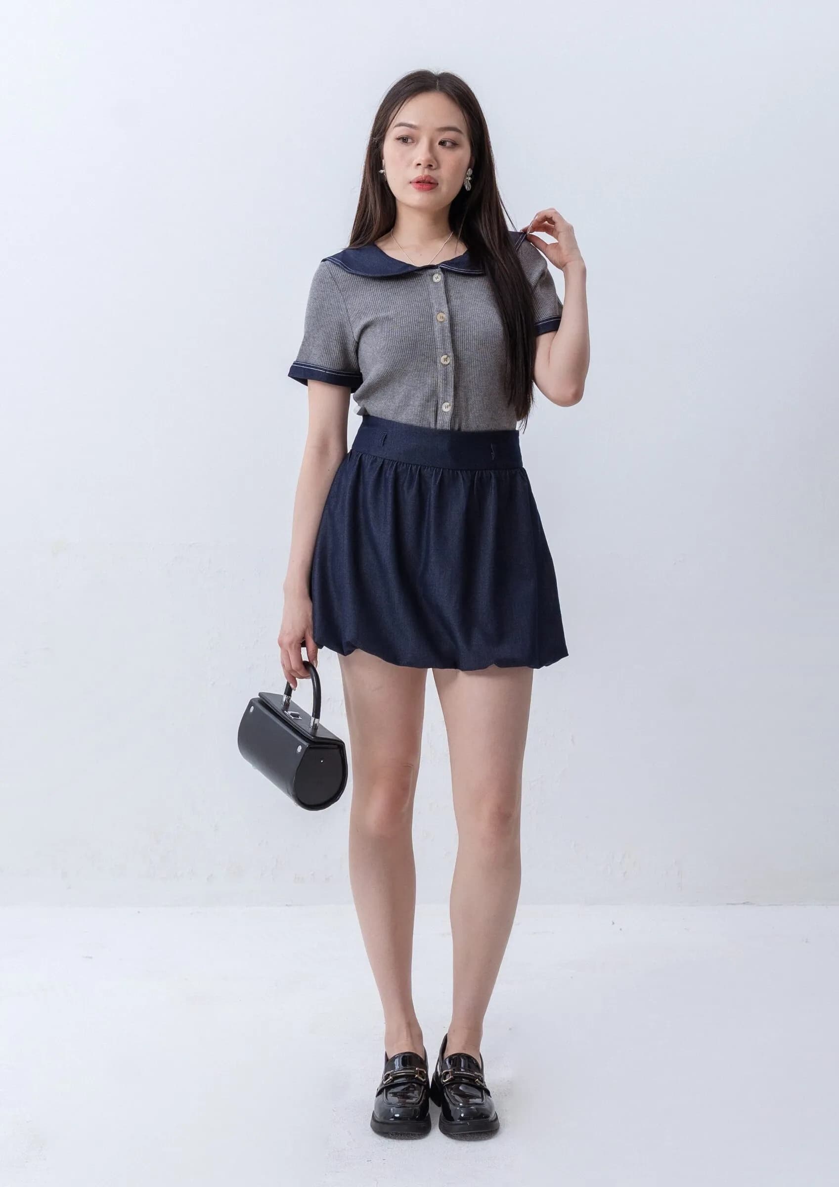 Ruby Button-Up Knit Top ZBP5252