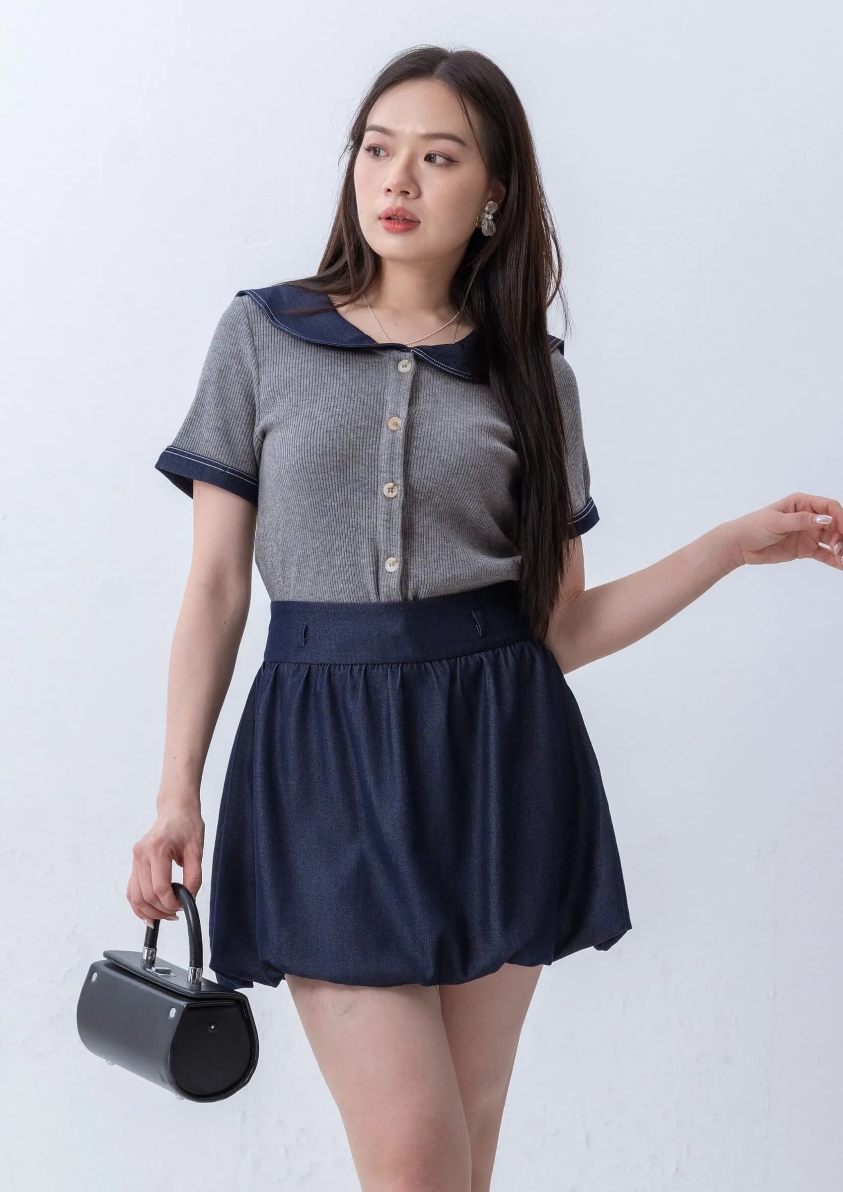 Ruby Button-Up Knit Top ZBP5252