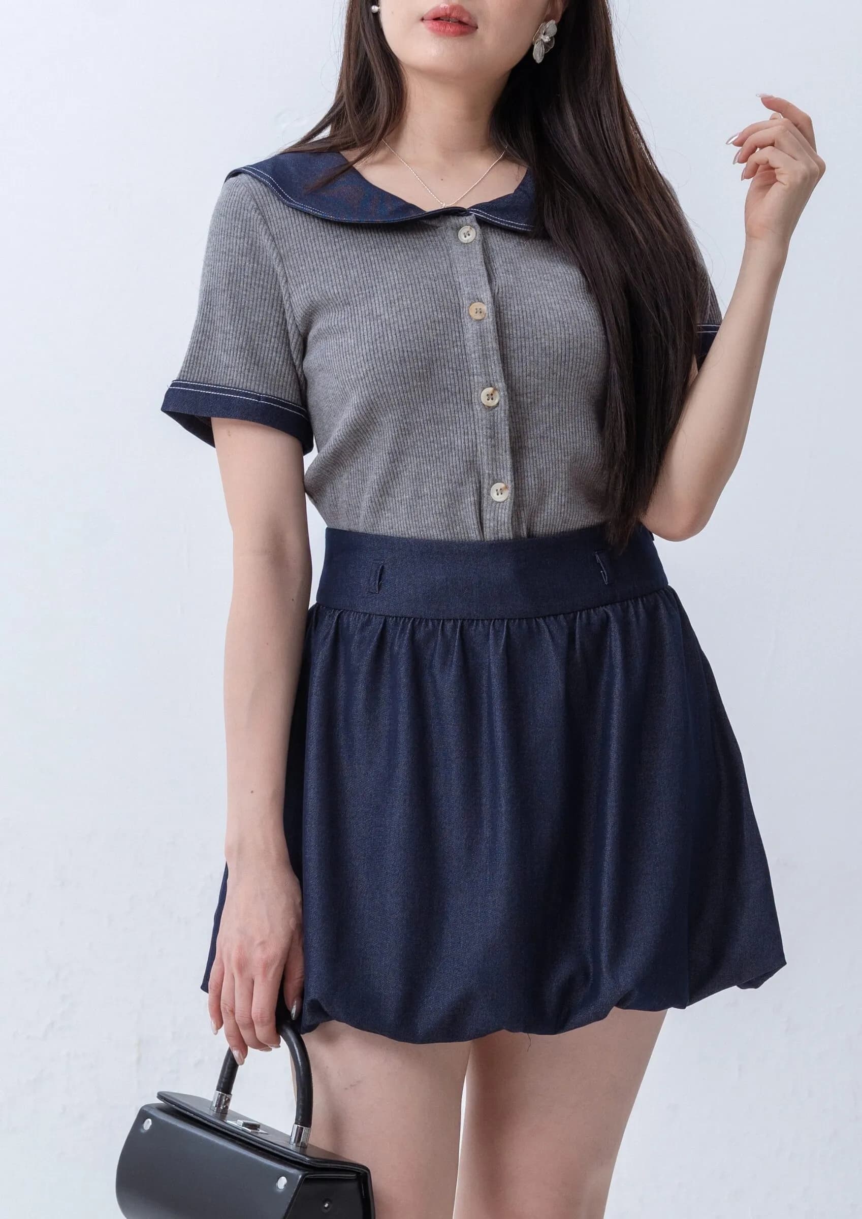 Ruby Button-Up Knit Top ZBP5252