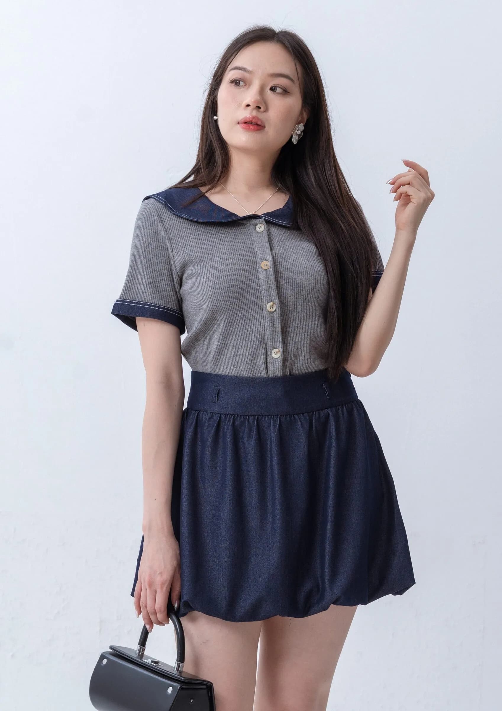 Ruby Button-Up Knit Top ZBP5252