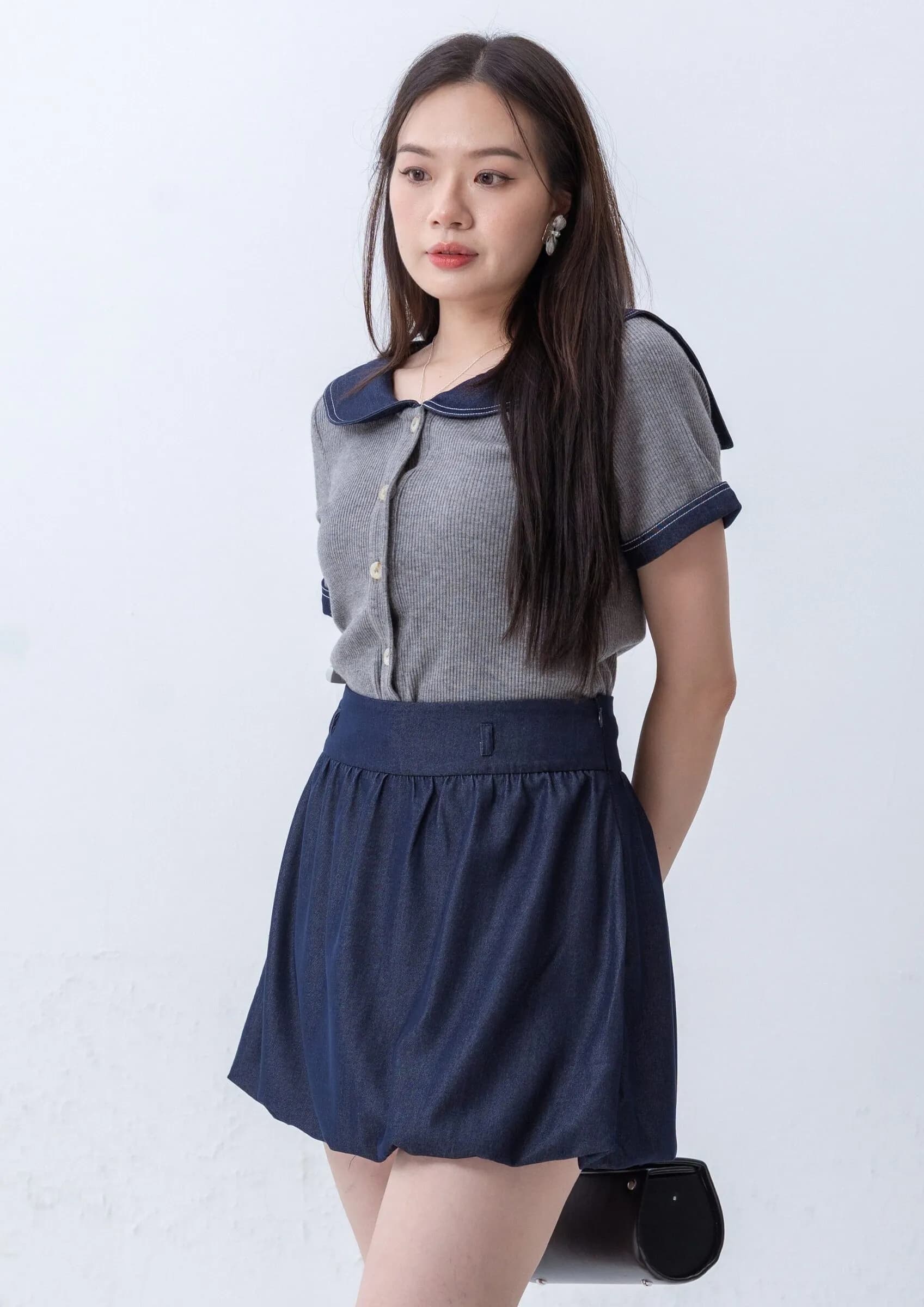 Ruby Button-Up Knit Top ZBP5252
