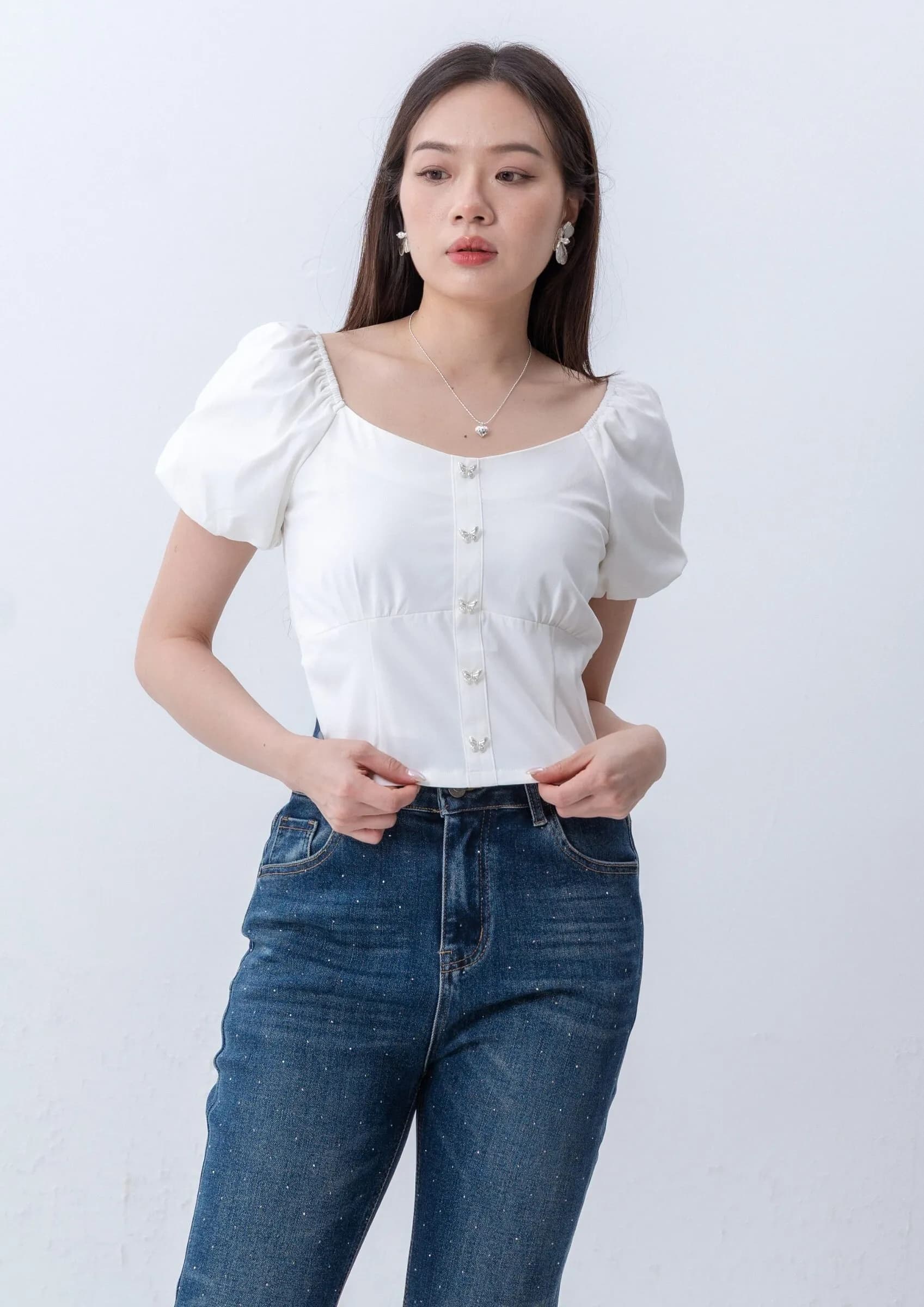 Puff Sleeve Top ZBP5221
