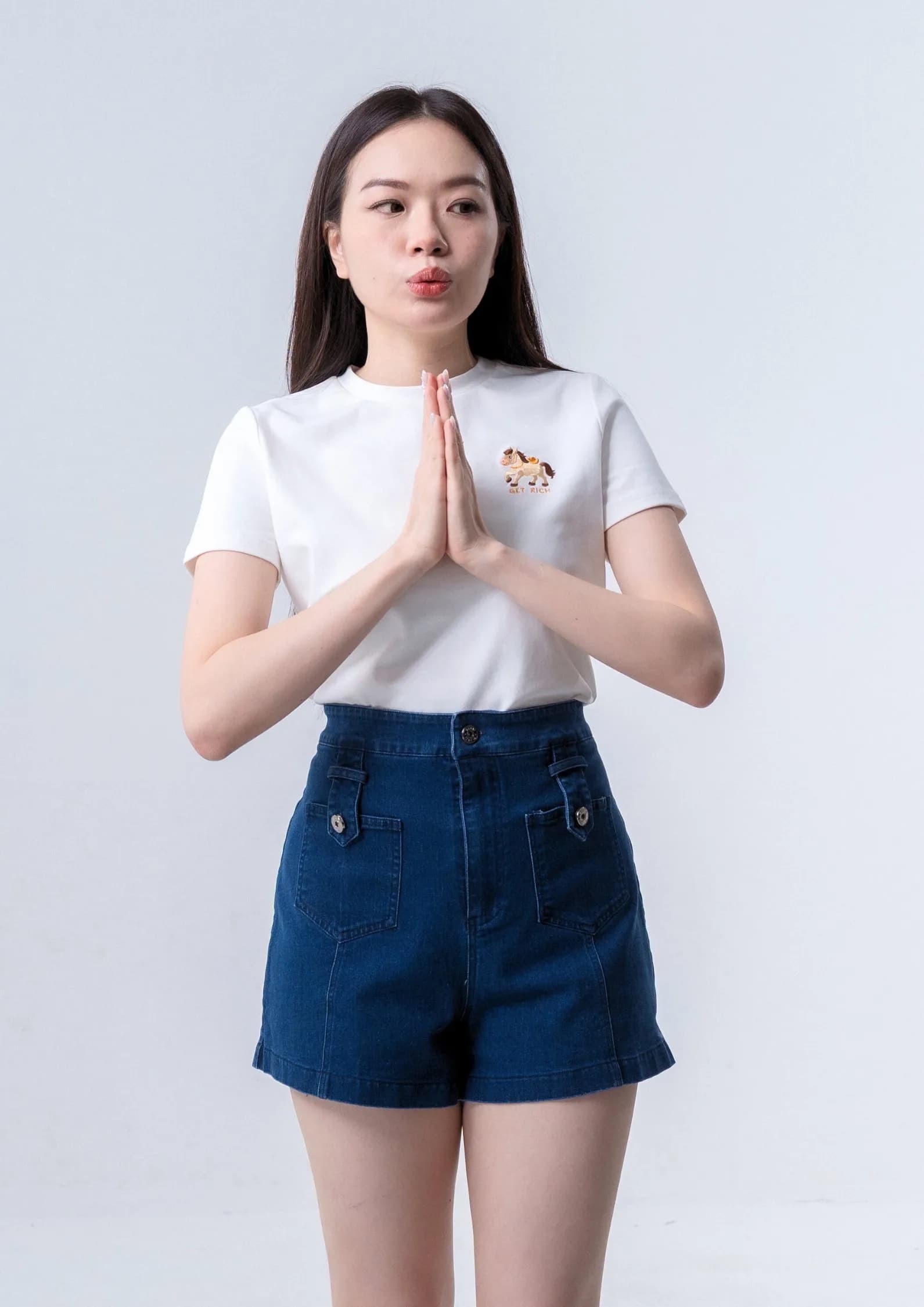 马上有钱Tee - WHITE ZBP5264