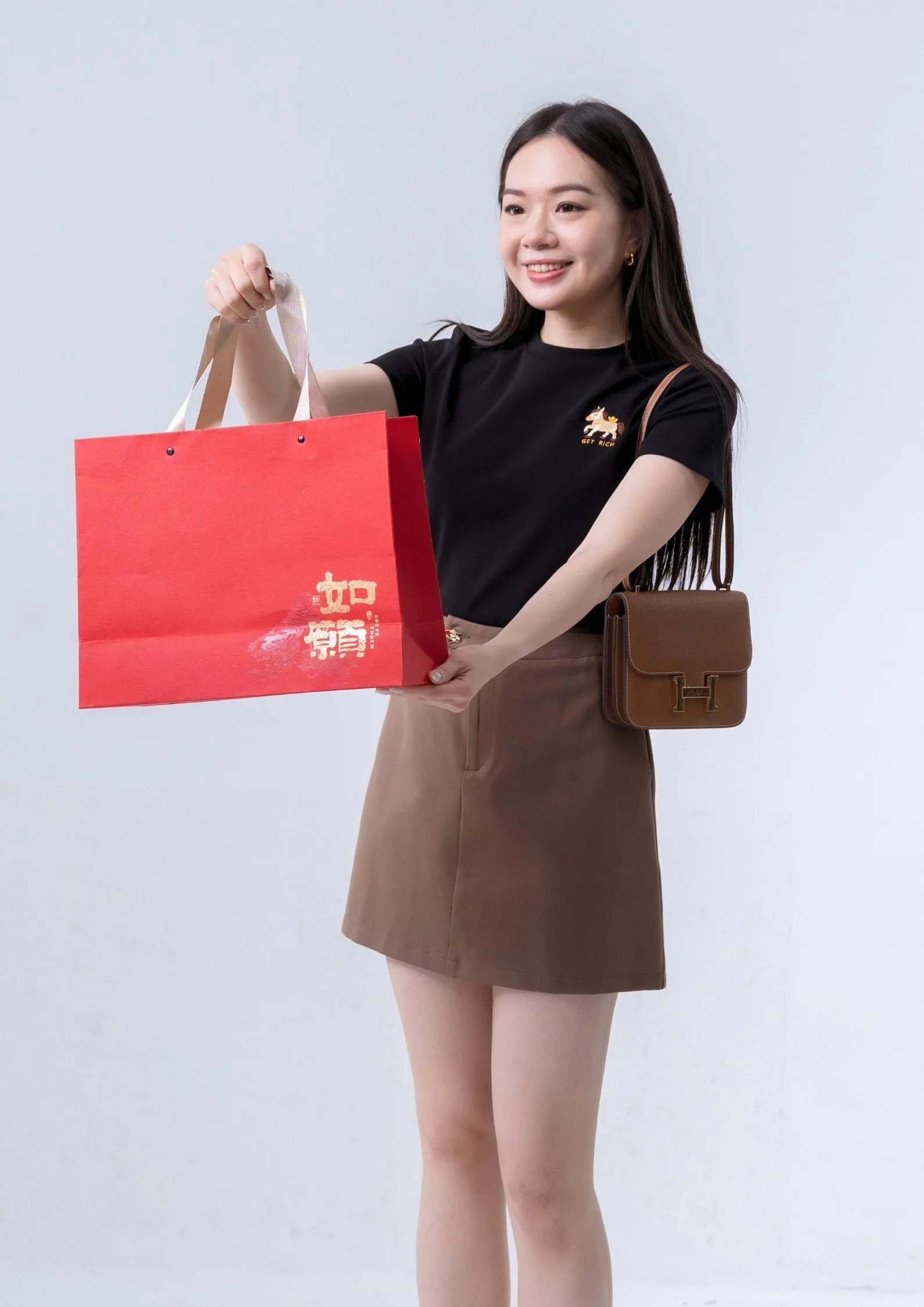 马上有钱Tee - BLACK ZBP5264