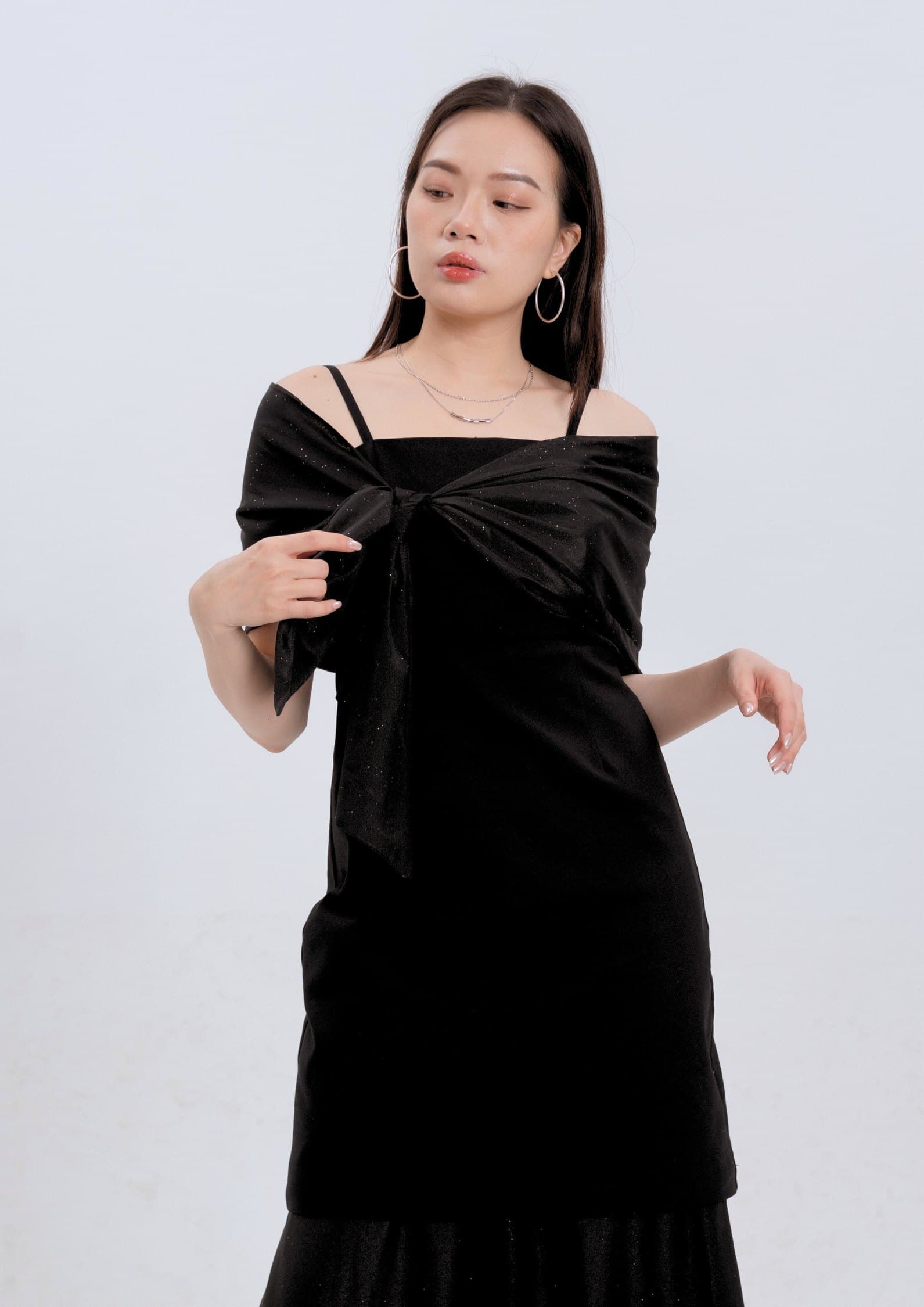 Drape Tie Dress ZBL5075