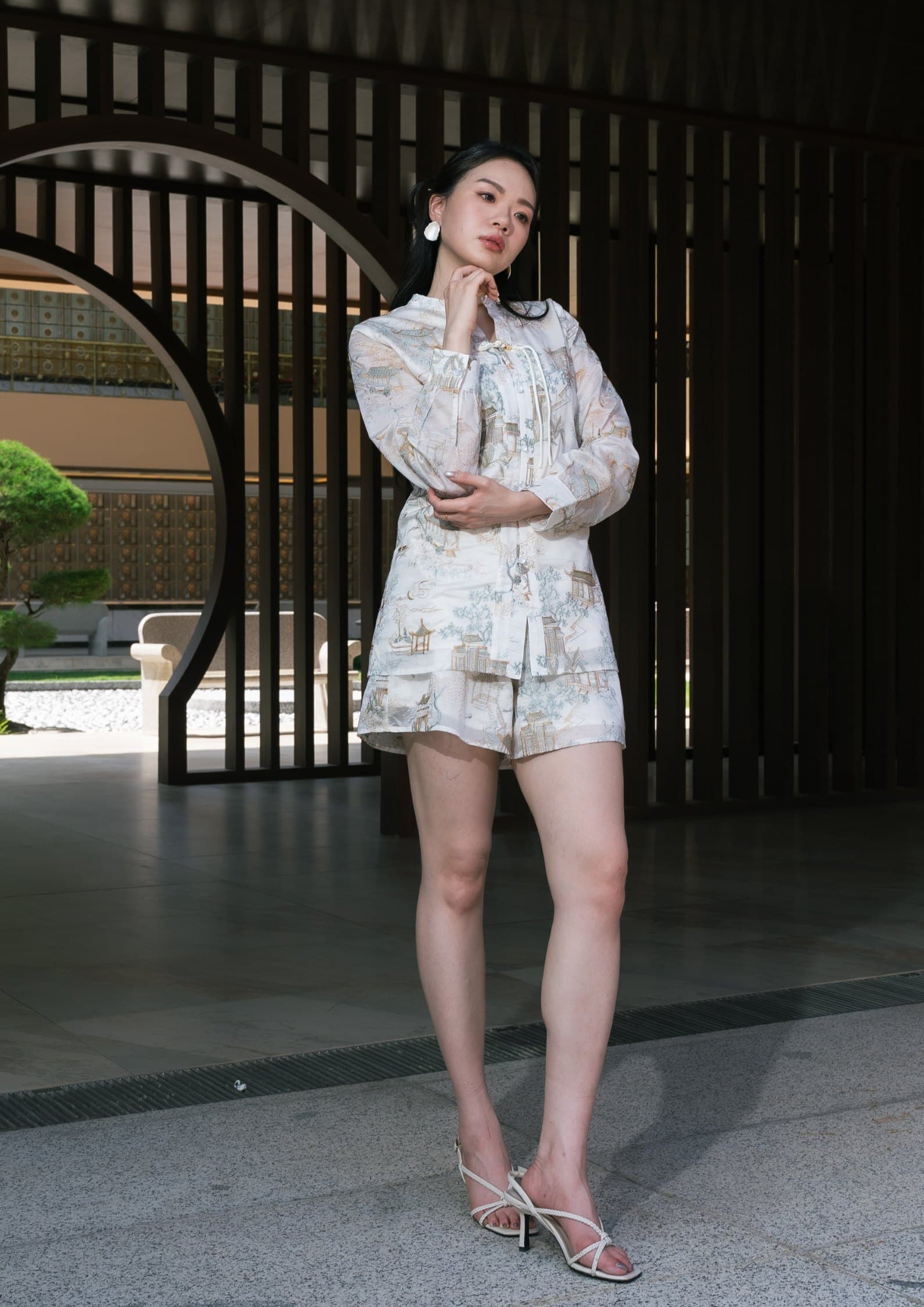Modern Chinese Top & Shorts Set ZBL5073