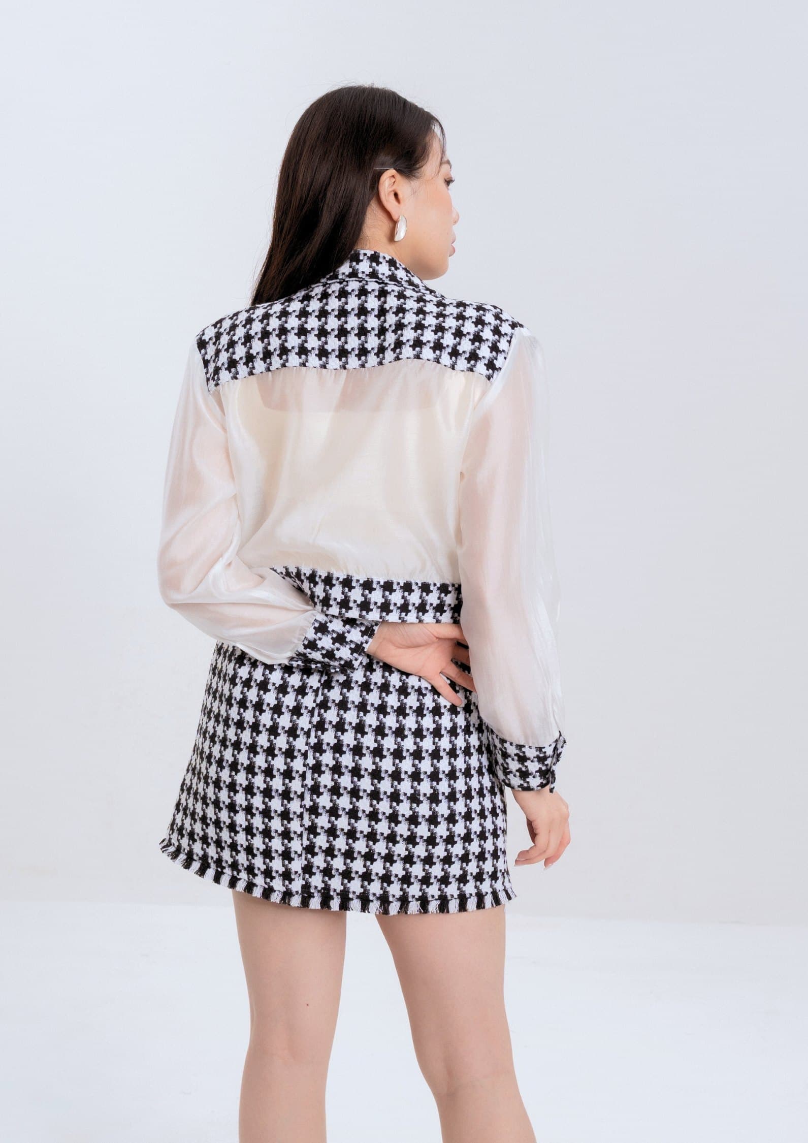 Houndstooth Skirt ZSK5067