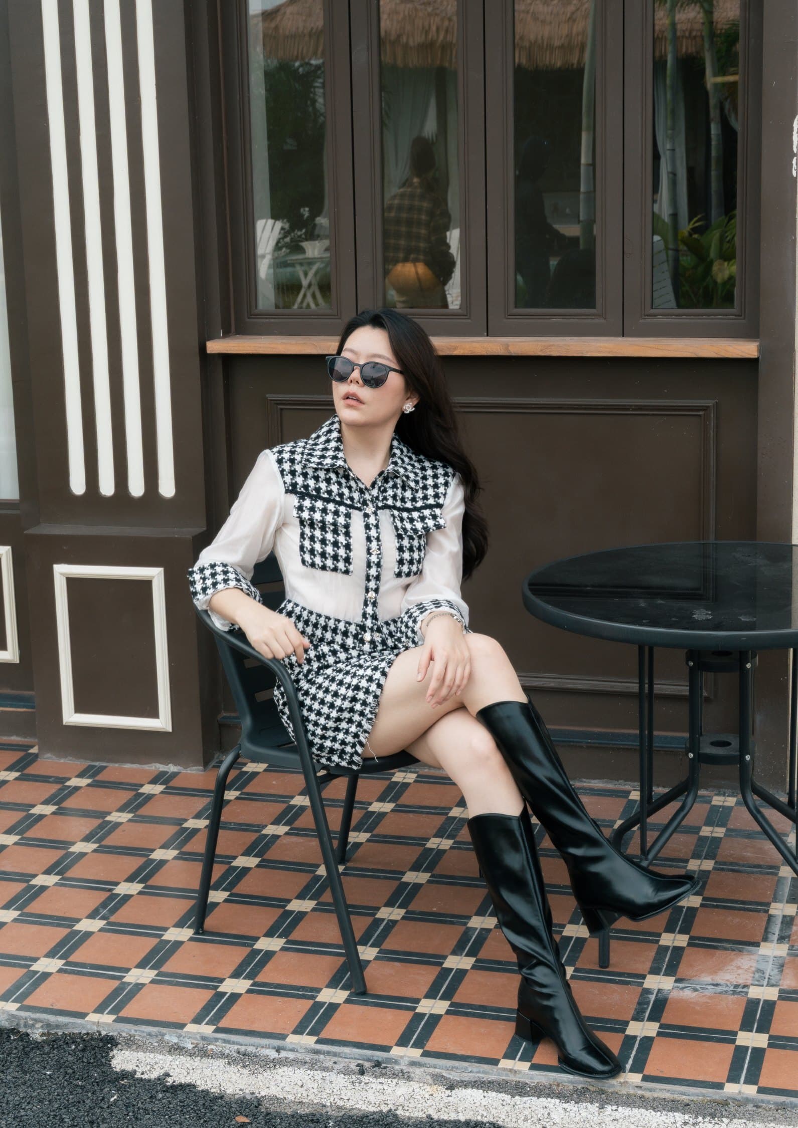 Houndstooth Skirt ZSK5067