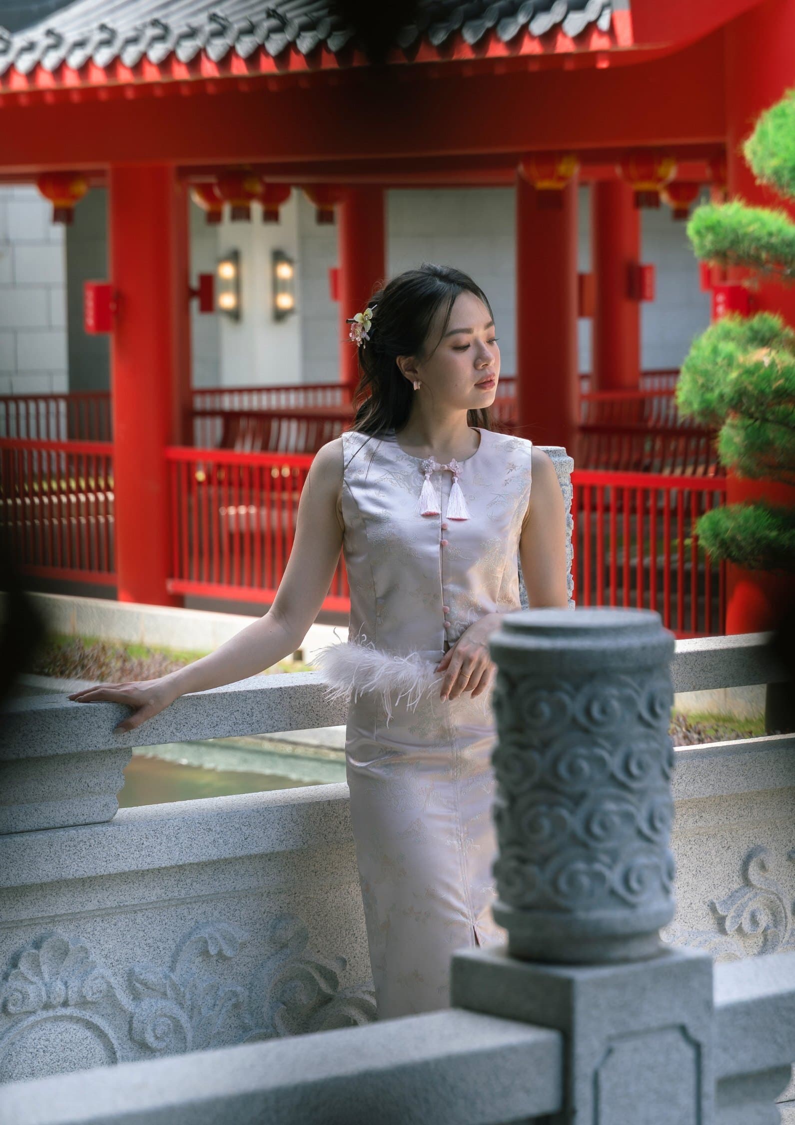 Sleeveless Cheongsam