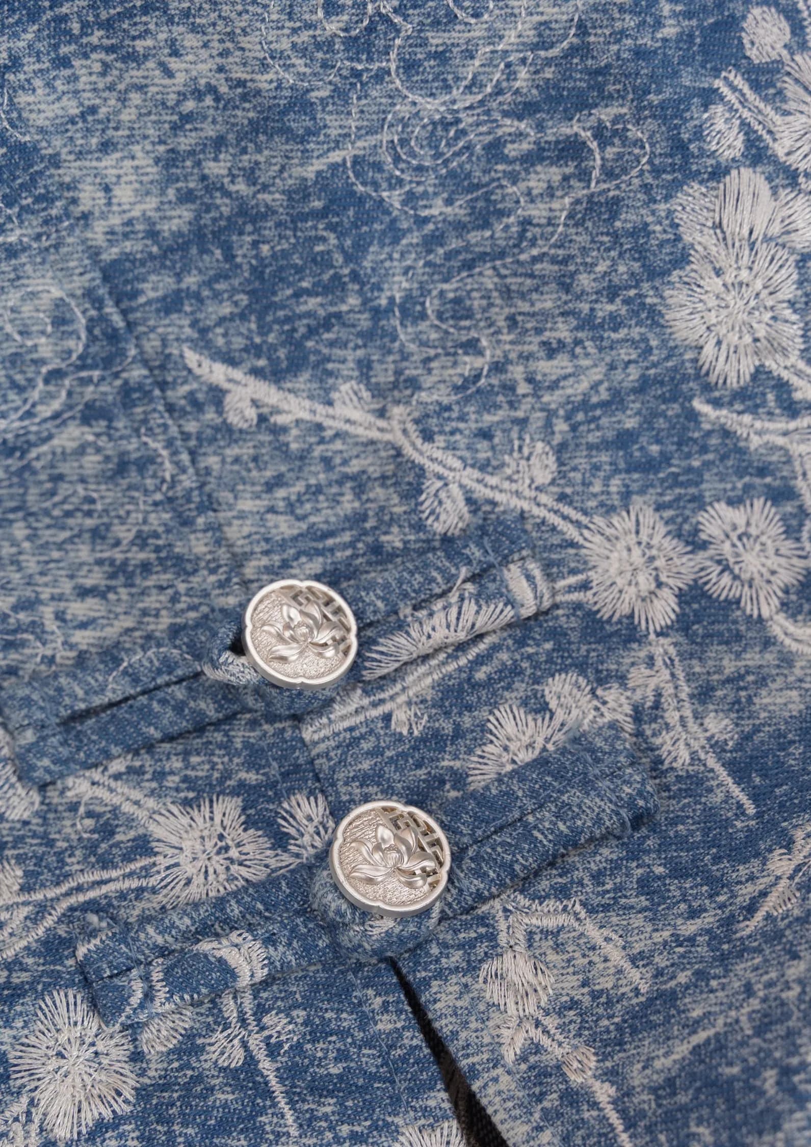 Denim Cheongsam Skirt ZSK5061