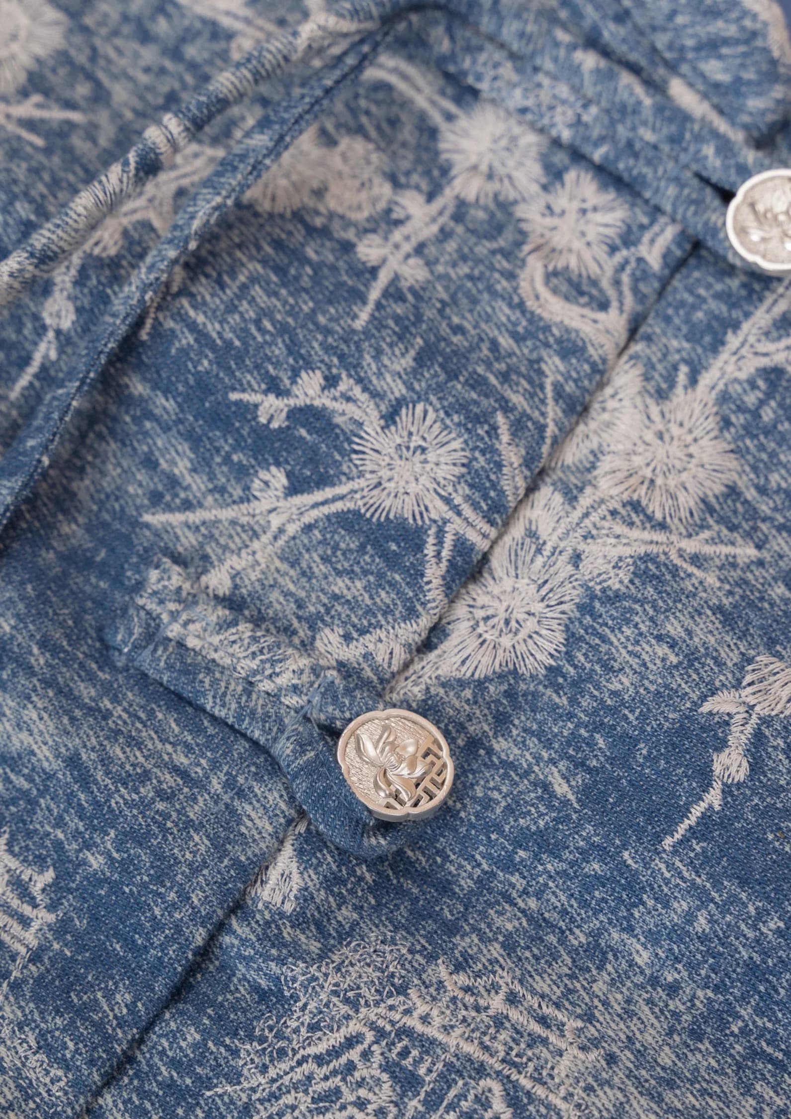 Denim Cheongsam Skirt ZSK5061