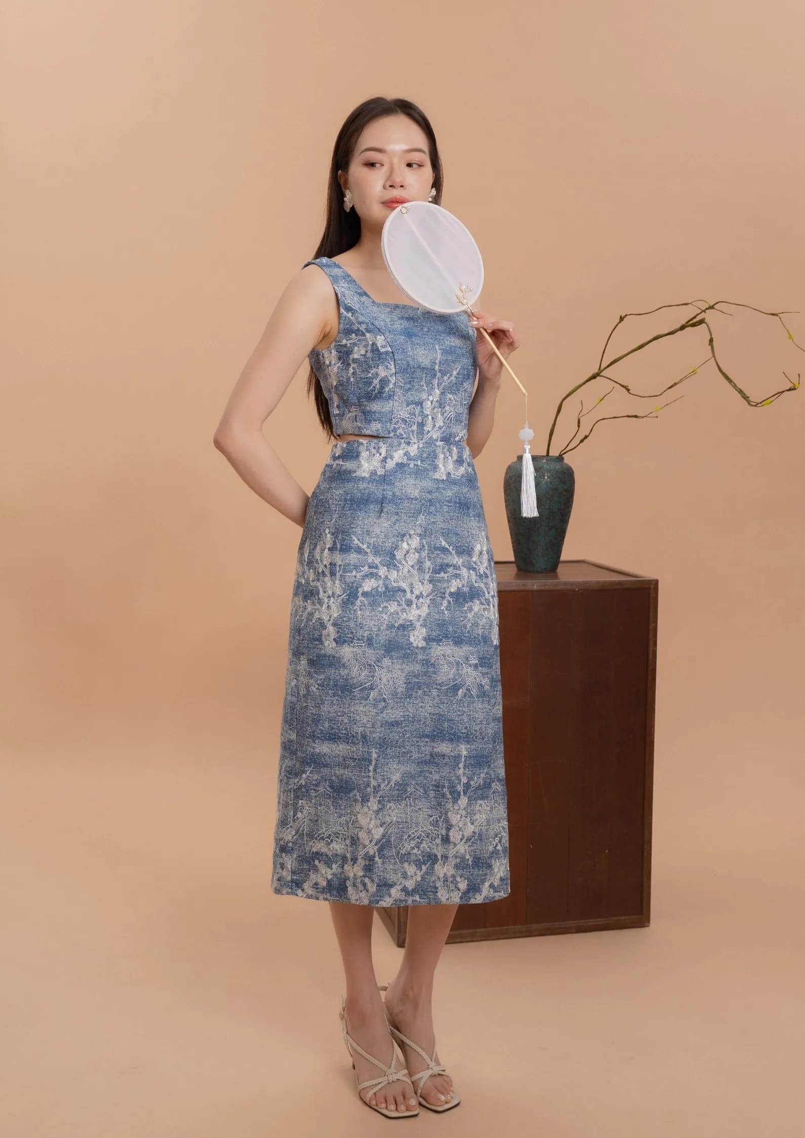 Denim Cheongsam Dresses ZBL5072
