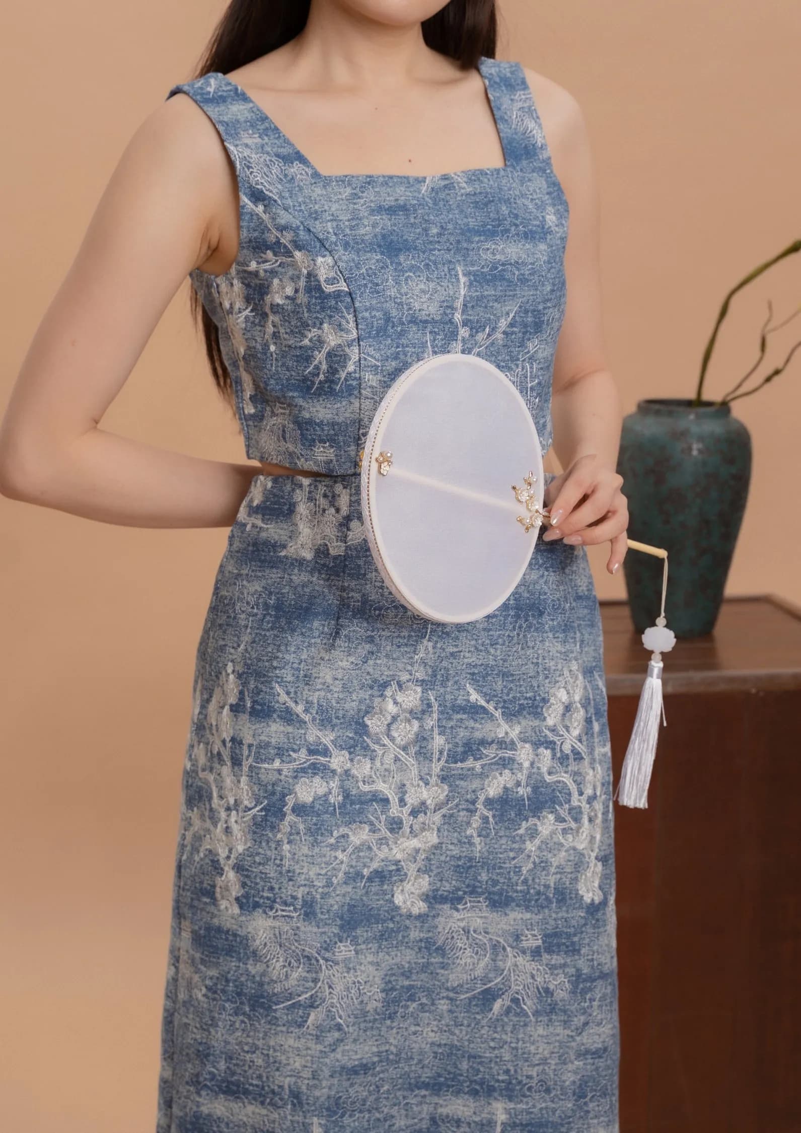 Denim Cheongsam Dresses ZBL5072