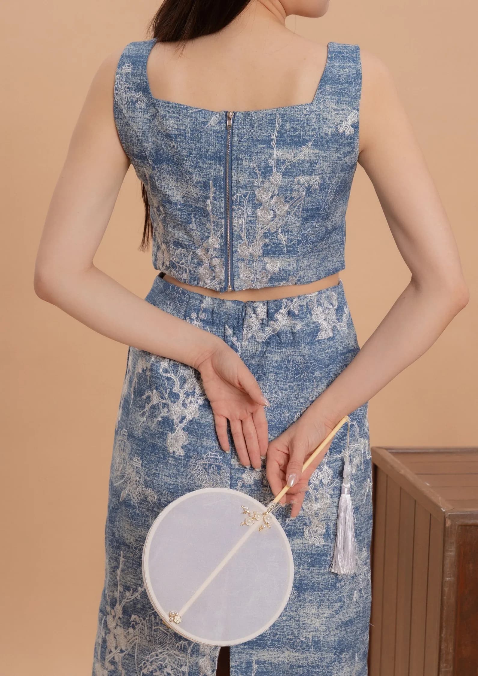 Denim Cheongsam Dresses ZBL5072