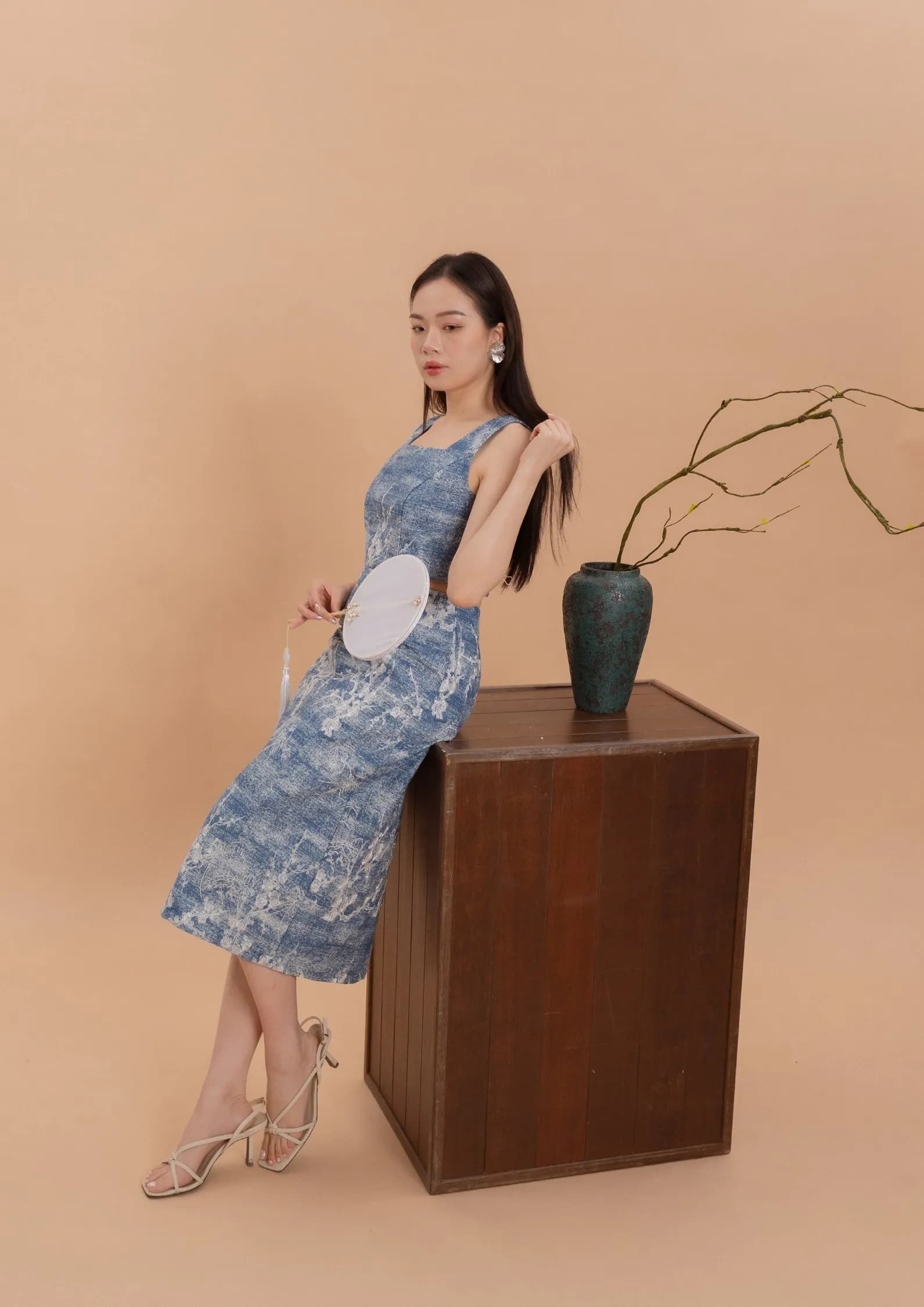 Denim Cheongsam Dresses ZBL5072