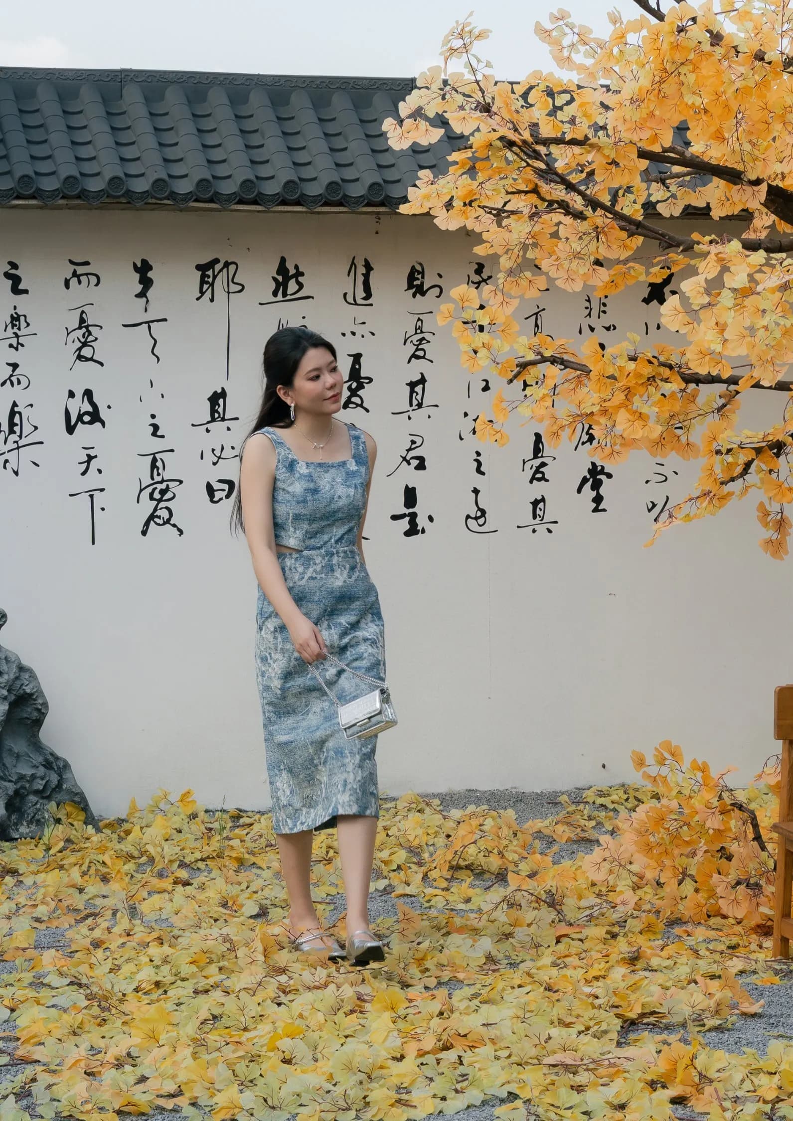 Denim Cheongsam Dresses ZBL5072