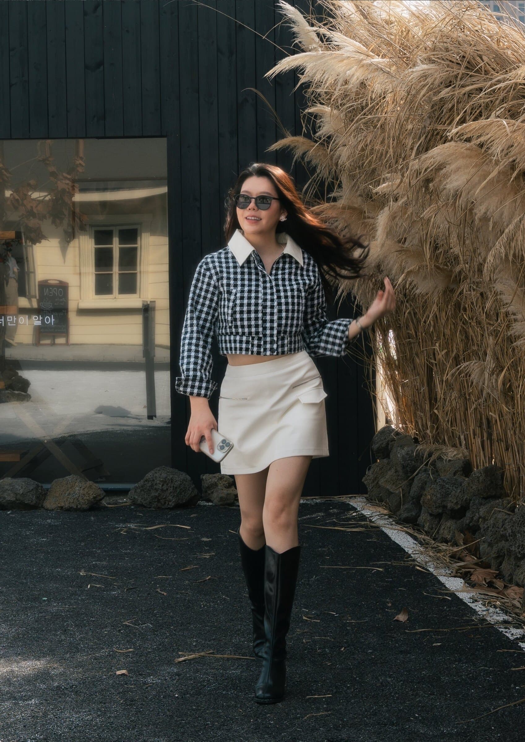 Black & White Tweed Jacket ZBP5244