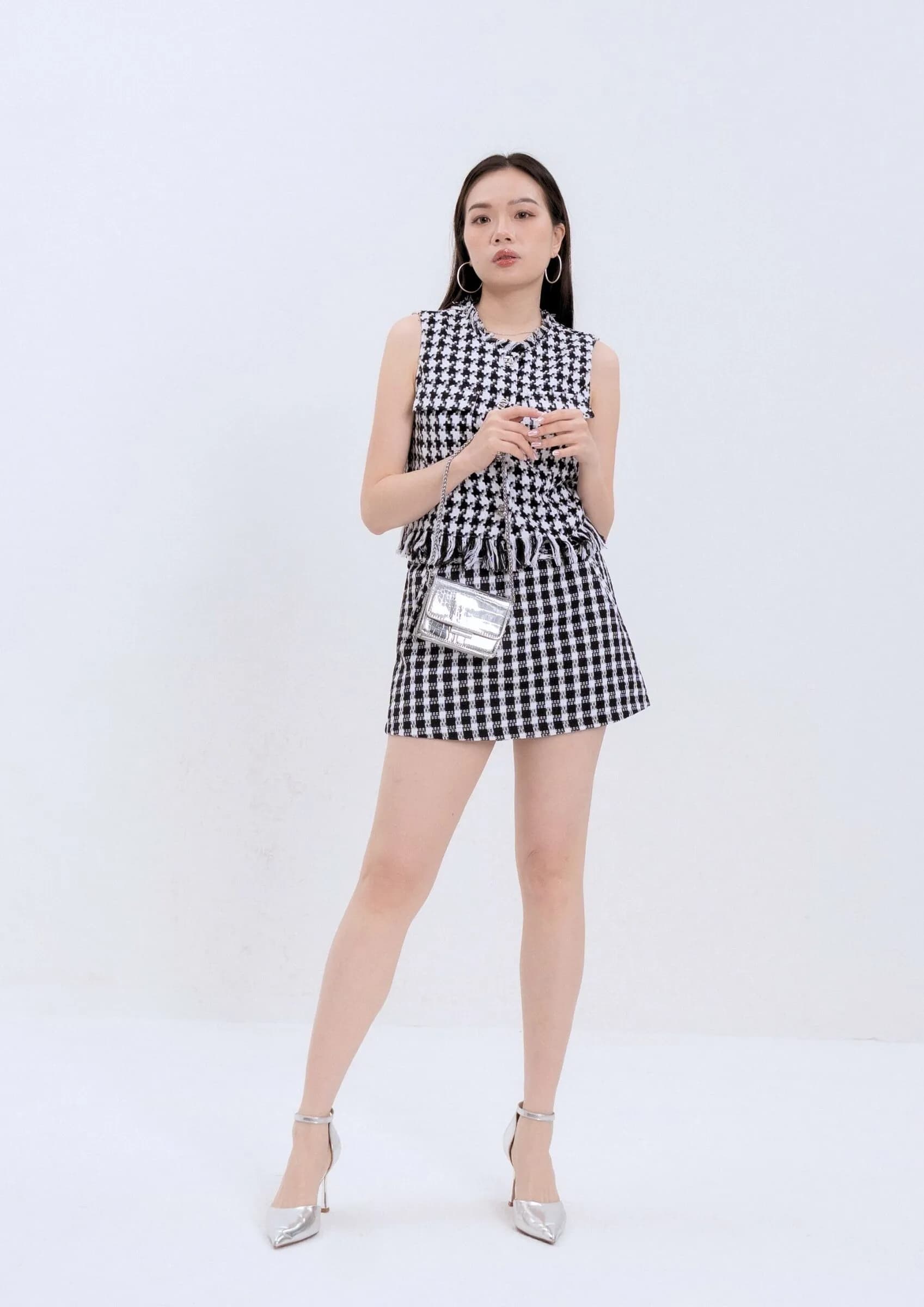 Houndstooth Vest ZBP5243
