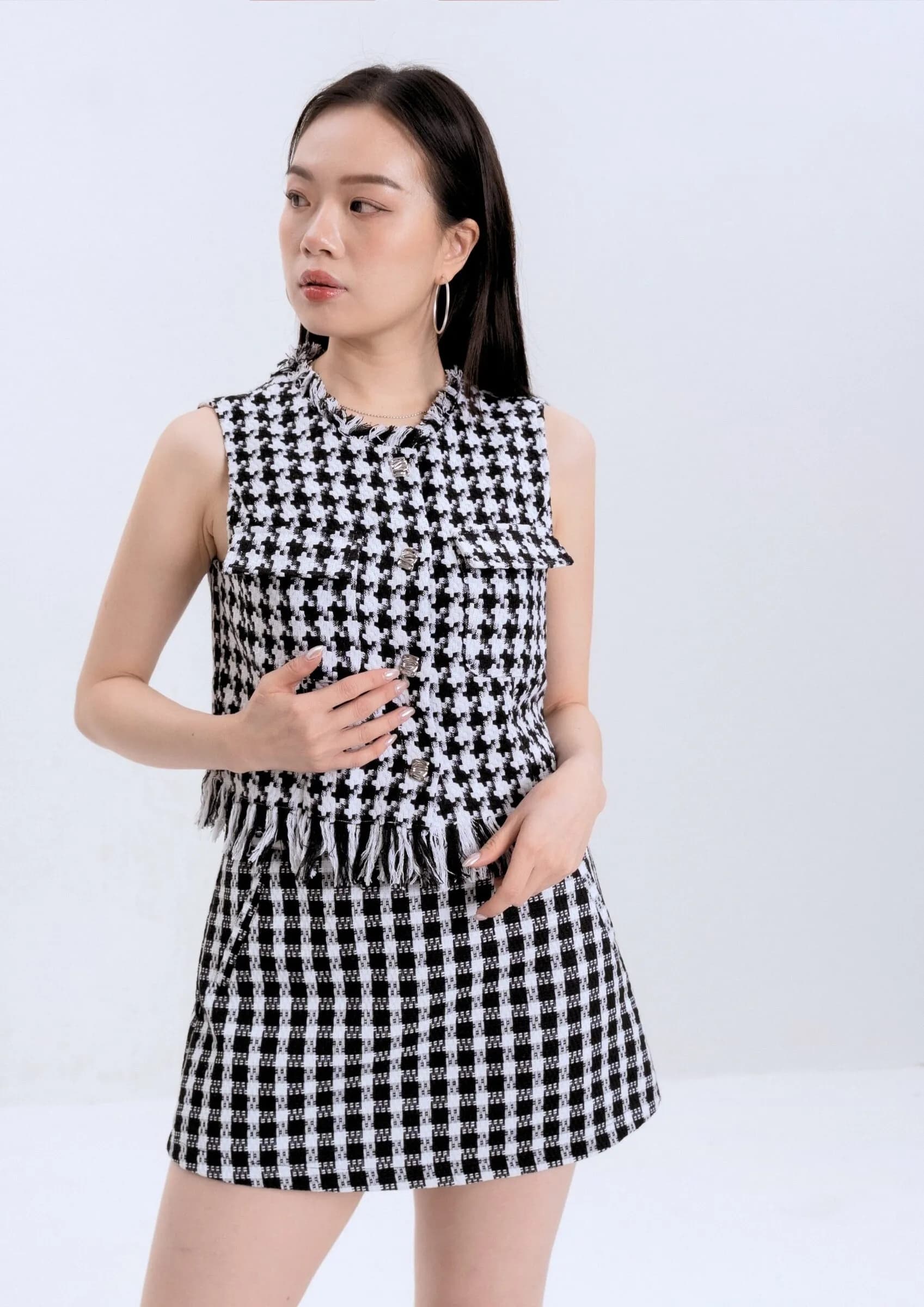Houndstooth Vest ZBP5243