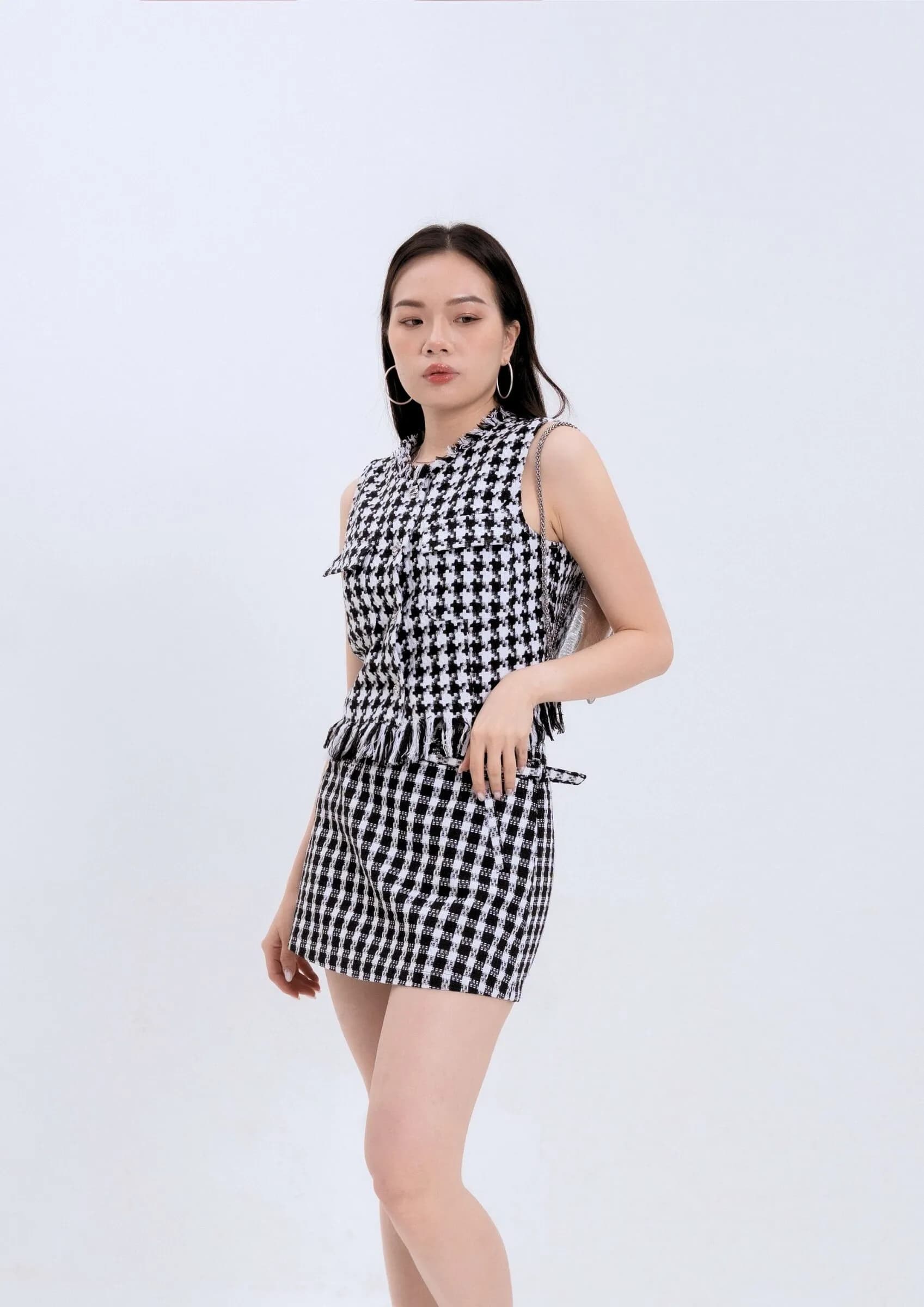 Houndstooth Vest ZBP5243