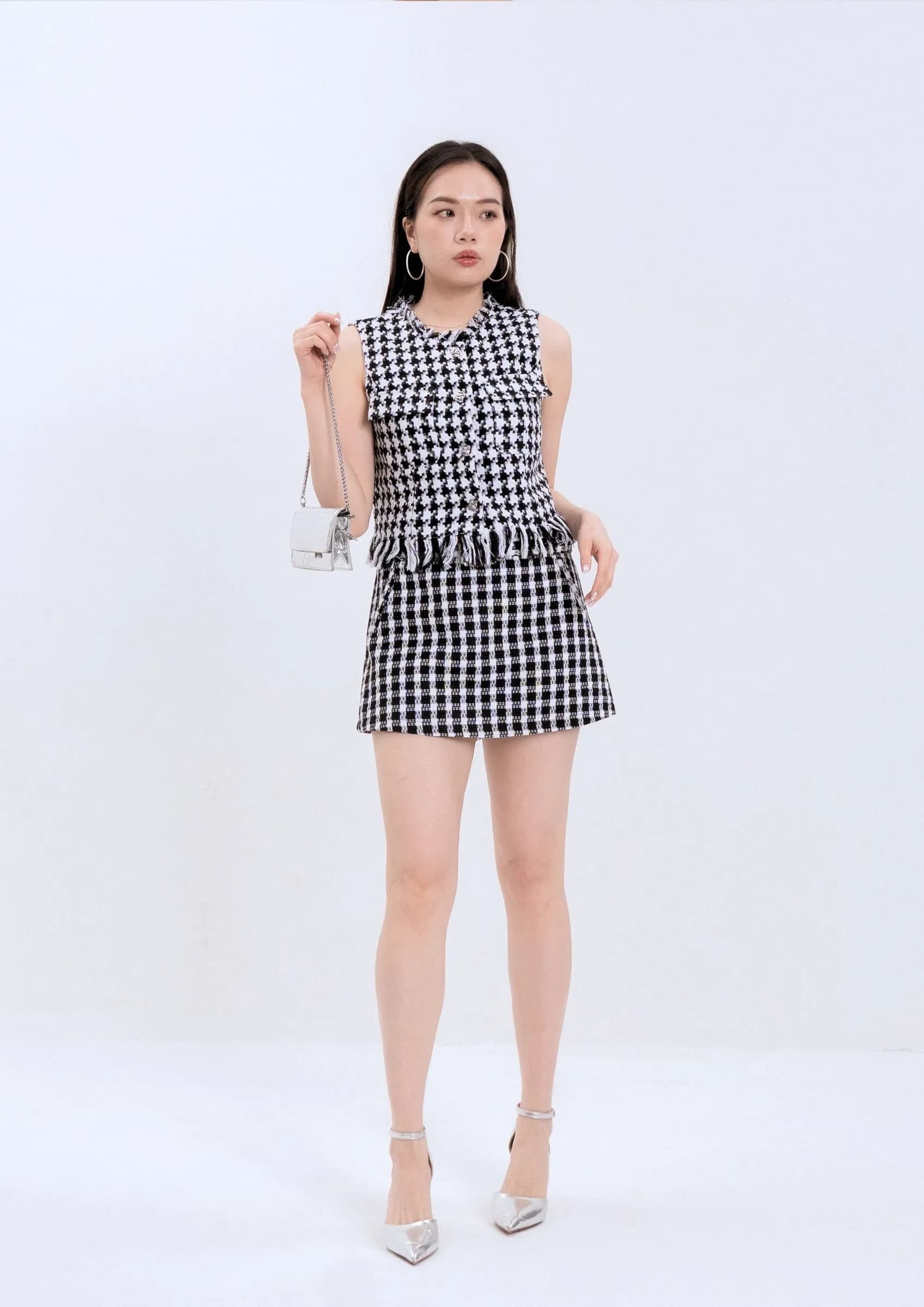 Houndstooth Vest ZBP5243