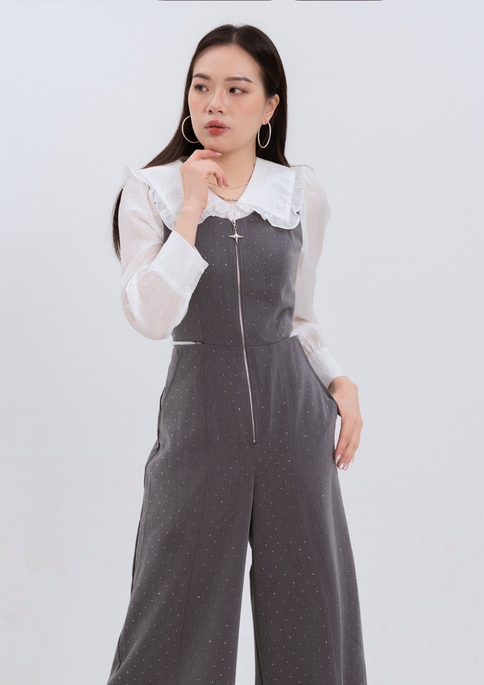 Rhinestone Jumpsuit ZBL5070